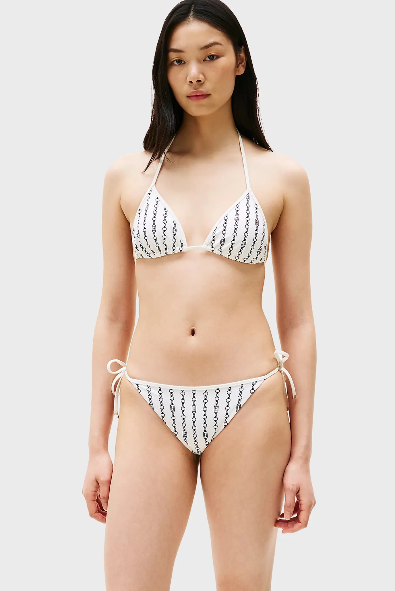 Женские белые трусики от купальника с узором CHEEKY Белый M Tommy Hilfiger UW0UW05316