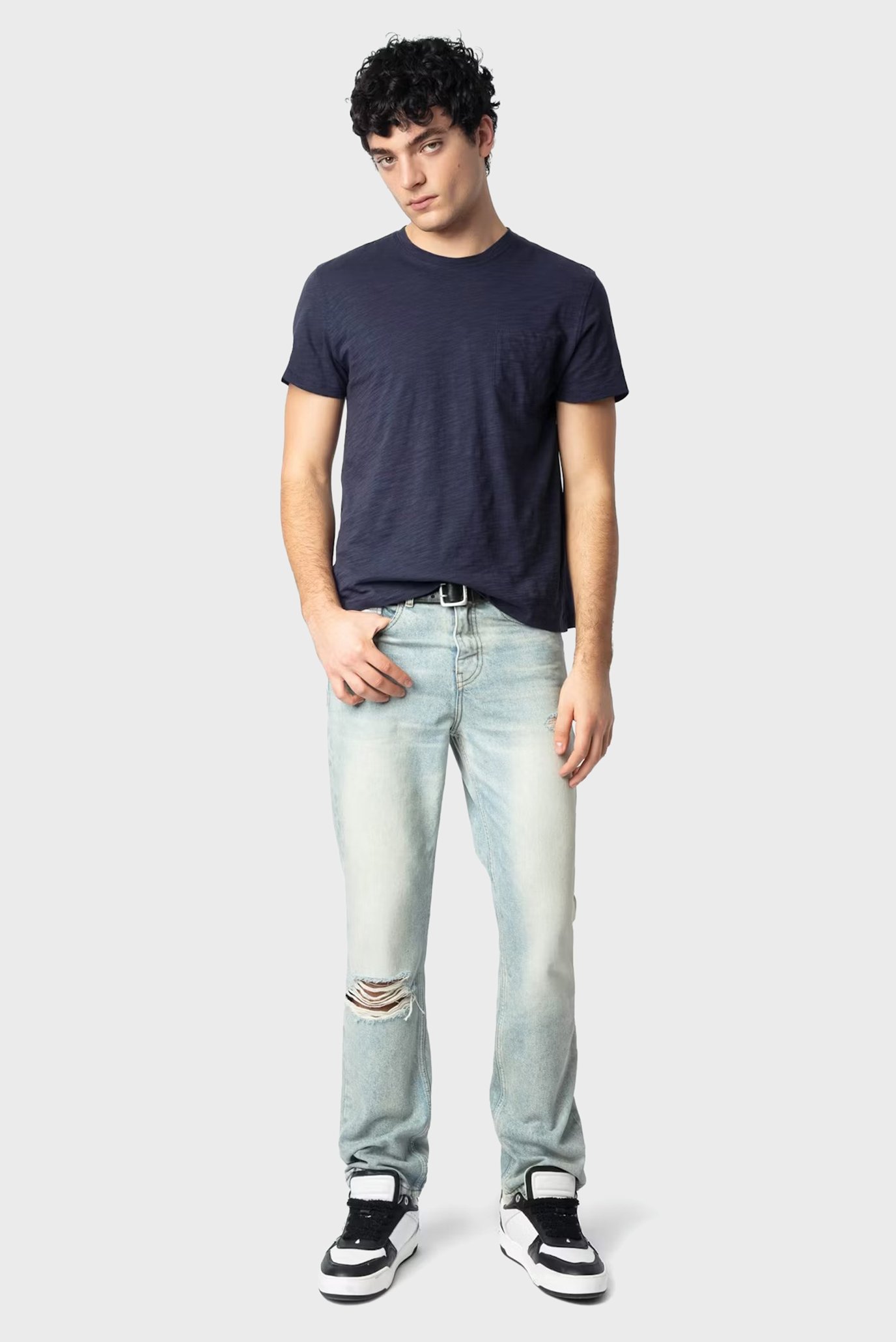 Мужские голубые джинсы John Голубой 29 ZADIG&VOLTAIRE WMJE01176_LIGHT BLUEFW25 Мужские голубые джинсы John Голубой 29 ZADIG&VOLTAIRE WMJE01176_LIGHT BLUEFW25