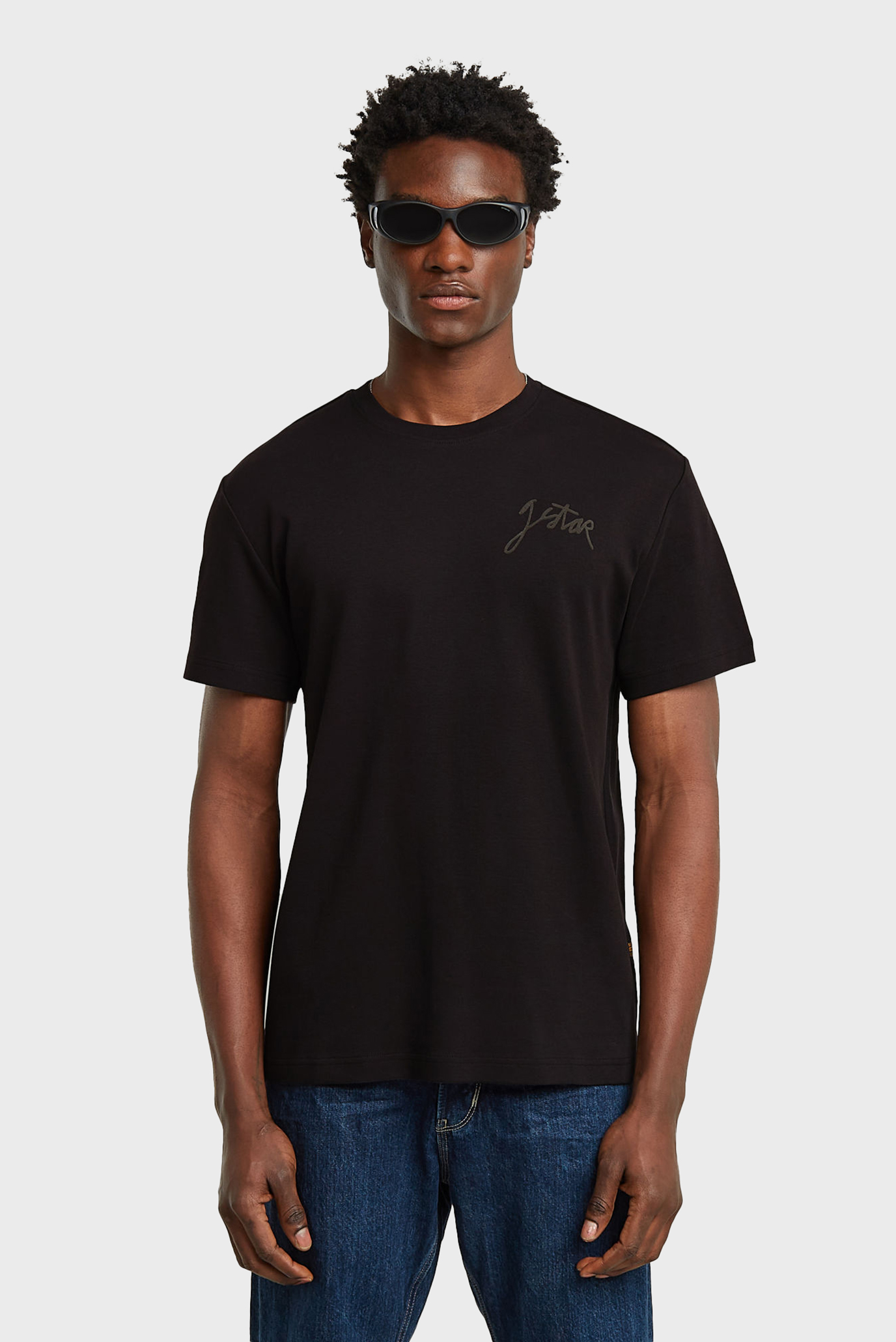 Мужская черная футболка Script Черный L G-Star RAW D26823,D976 Мужская черная футболка Script Черный L G-Star RAW D26823,D976