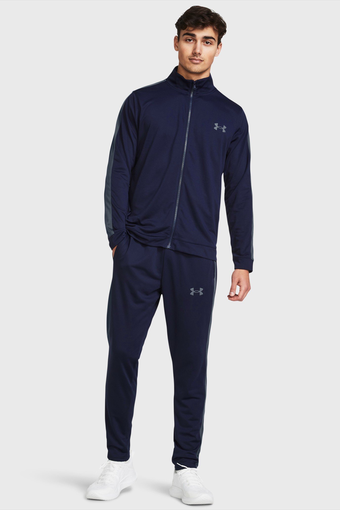 Чоловічий темно-синій спортивний костюм (кофта, штани) UA Rival Knit Track Suit 1