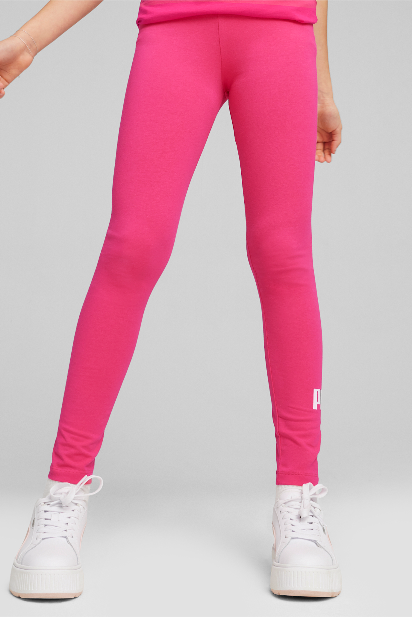 Дитячі рожеві легінси Essentials Logo Youth Leggings 1