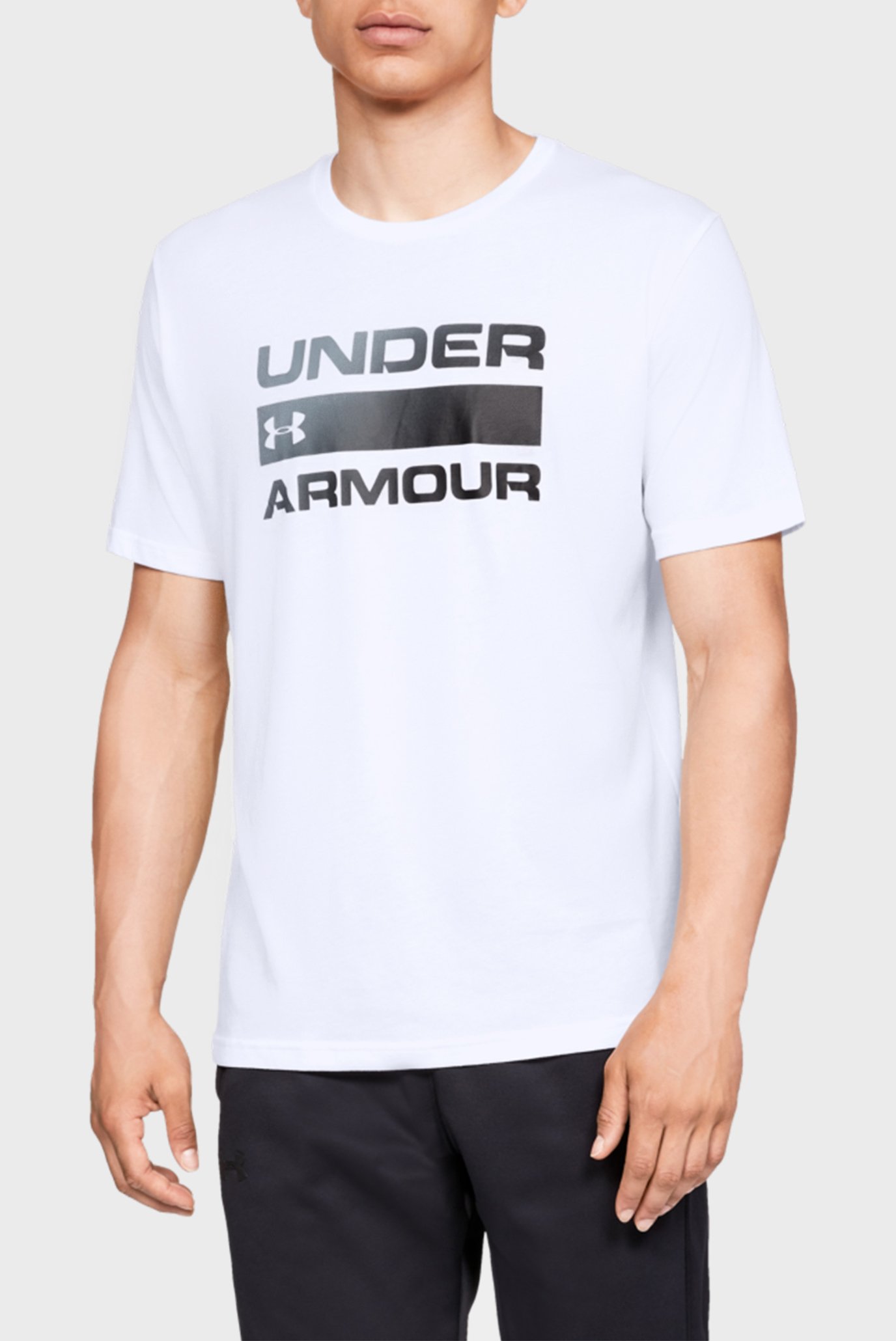 Чоловіча біла футболка UA TEAM ISSUE WORDMARK SS 1