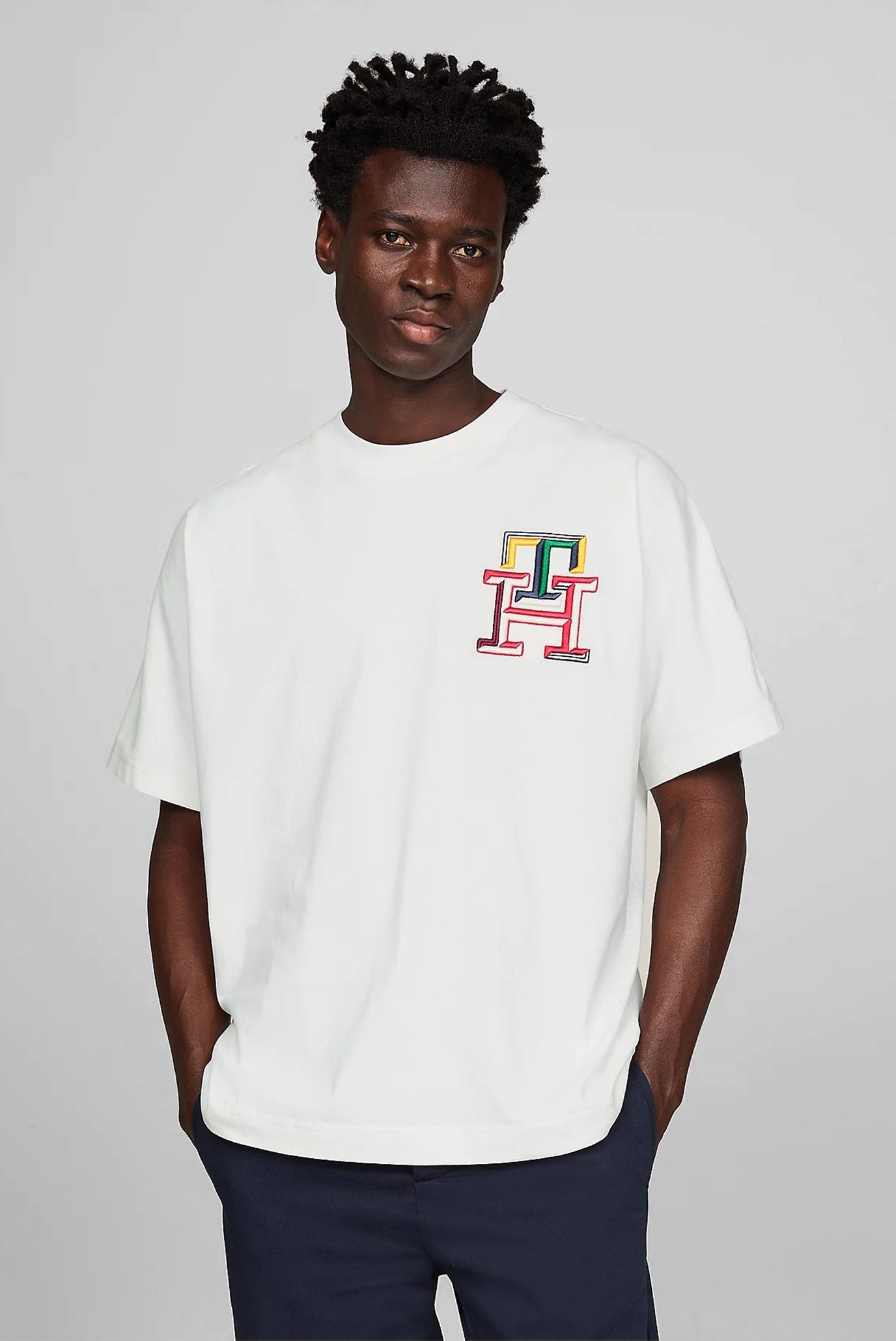 Чоловіча біла футболка THC IMD KIMONO TEE 1
