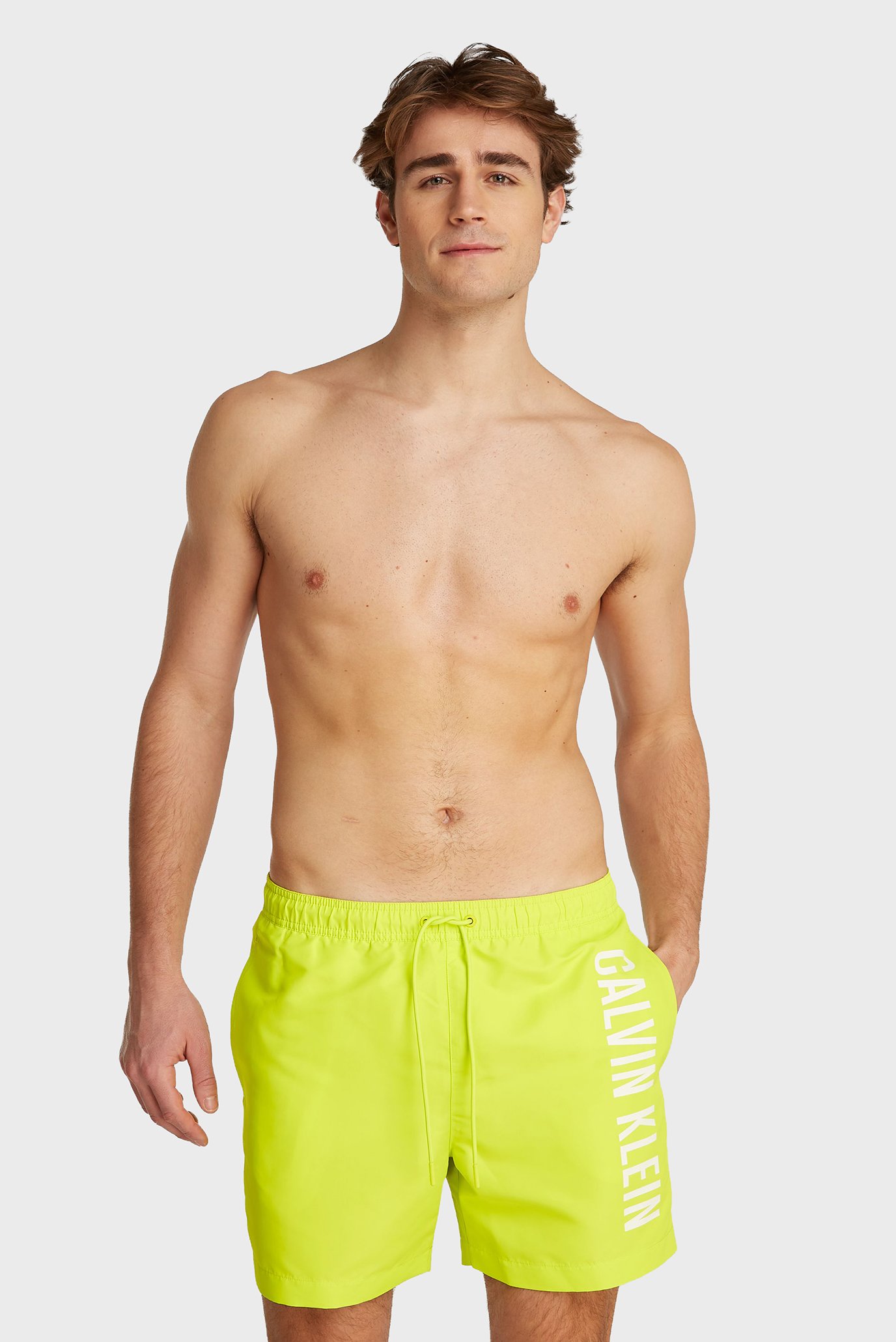 Мужские салатовые плавательные шорты MEDIUM DRAWSTRING Салатовый XL Calvin Klein KM0KM01092 Мужские салатовые плавательные шорты MEDIUM DRAWSTRING Салатовый XL Calvin Klein KM0KM01092