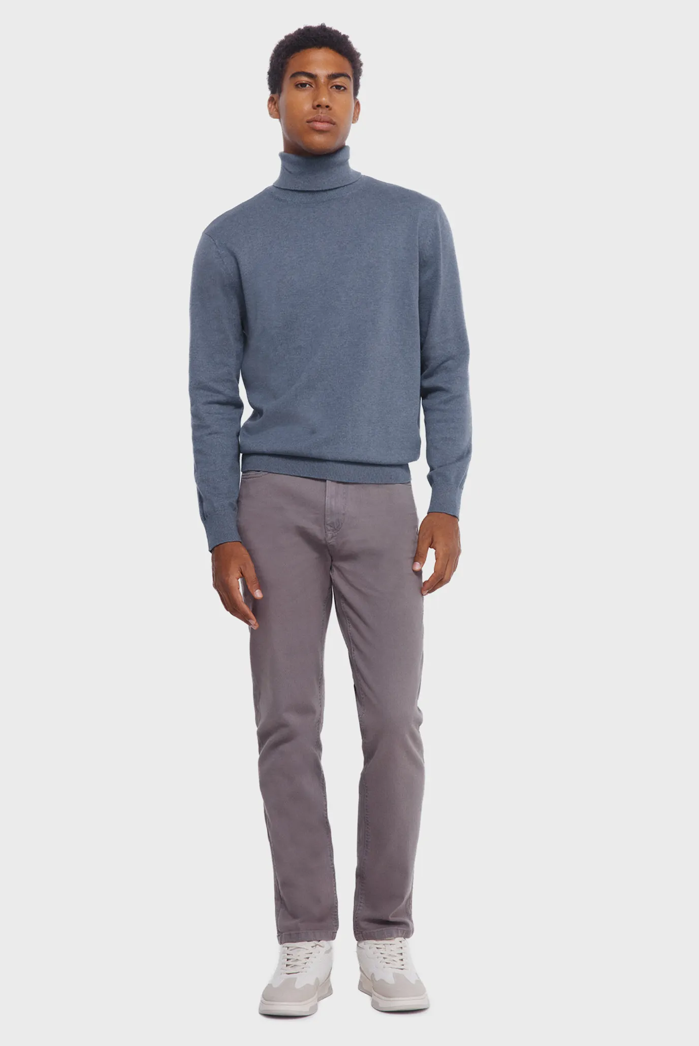 Мужской голубой гольф 4