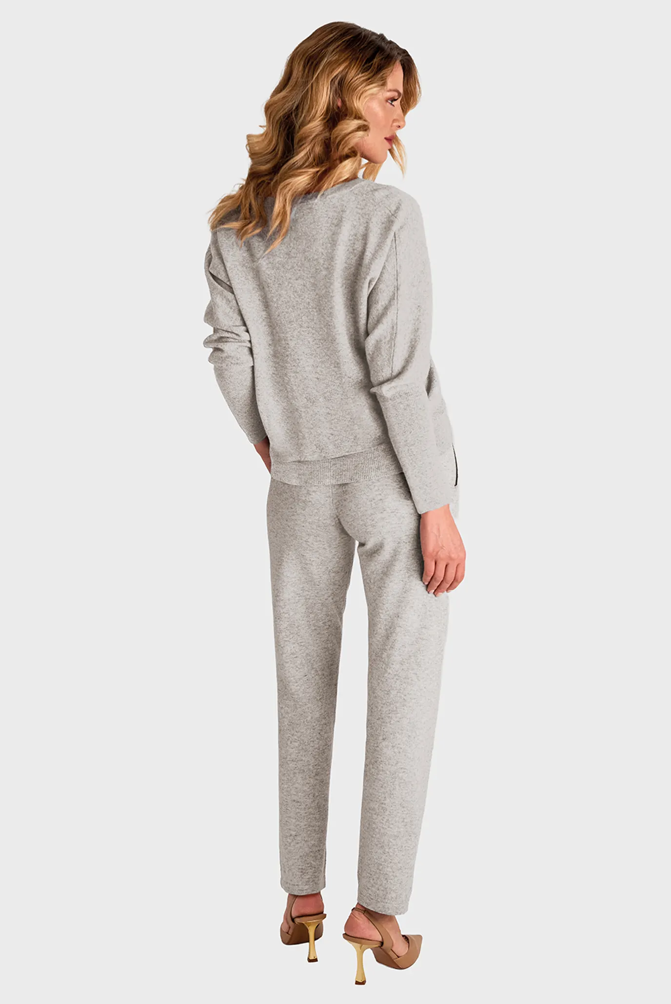 Жіночі сірі кашемірові брюки 3