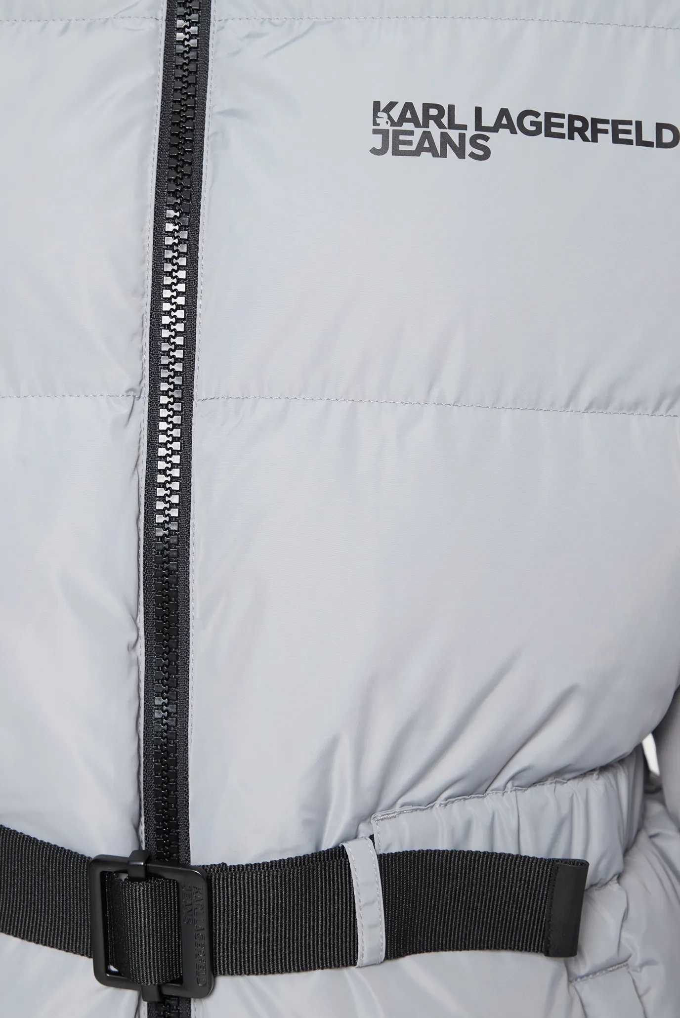 Жіноча сіра куртка belted puffer 3