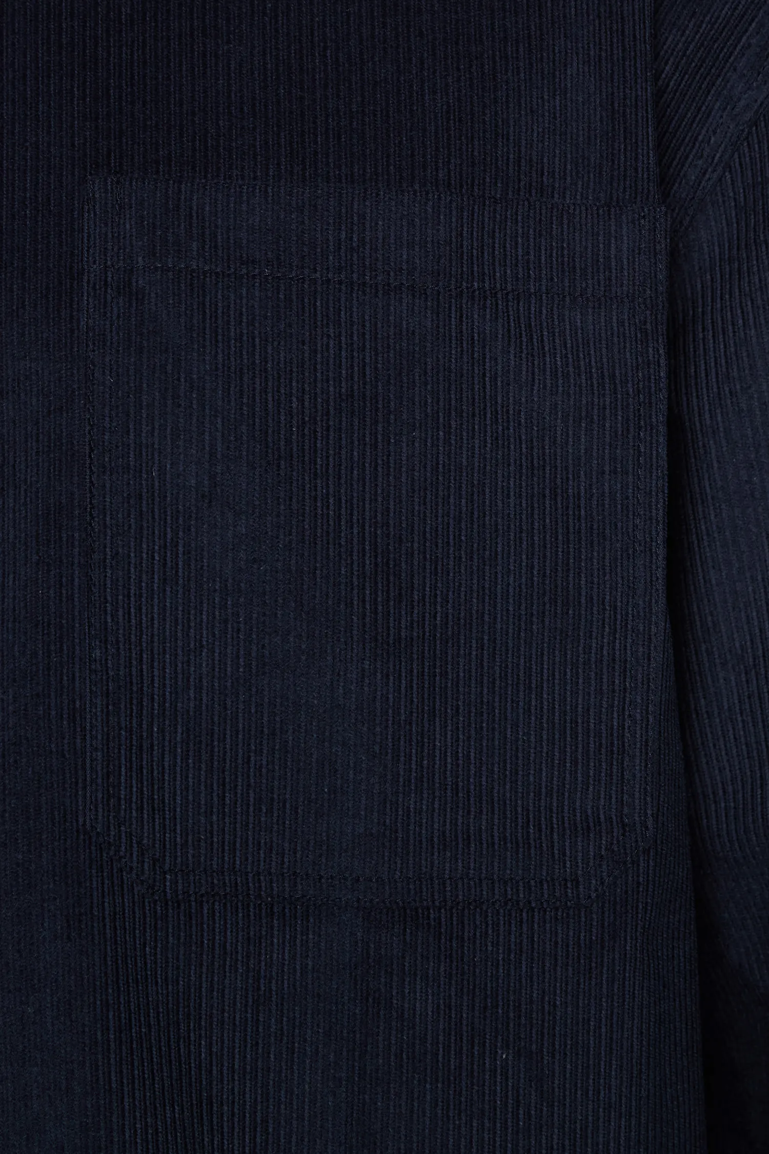 Мужская темно-синяя вельветовая рубашка 3