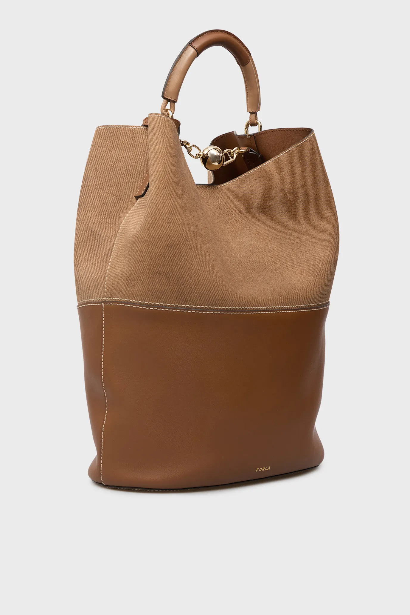 Женская коричневая кожаная сумка 3