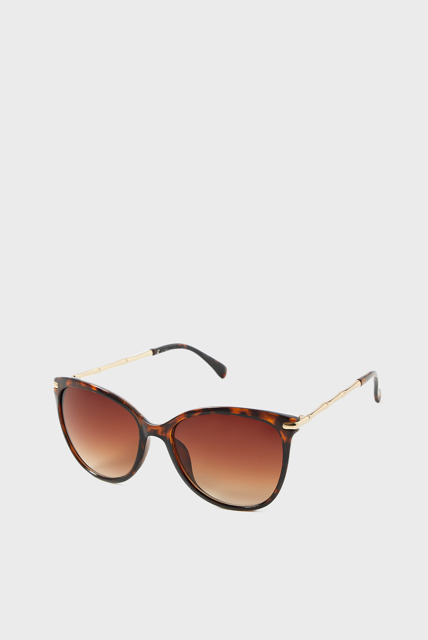 Женские коричневые солнцезащитные очки RACHEL METAL DETAIL 1