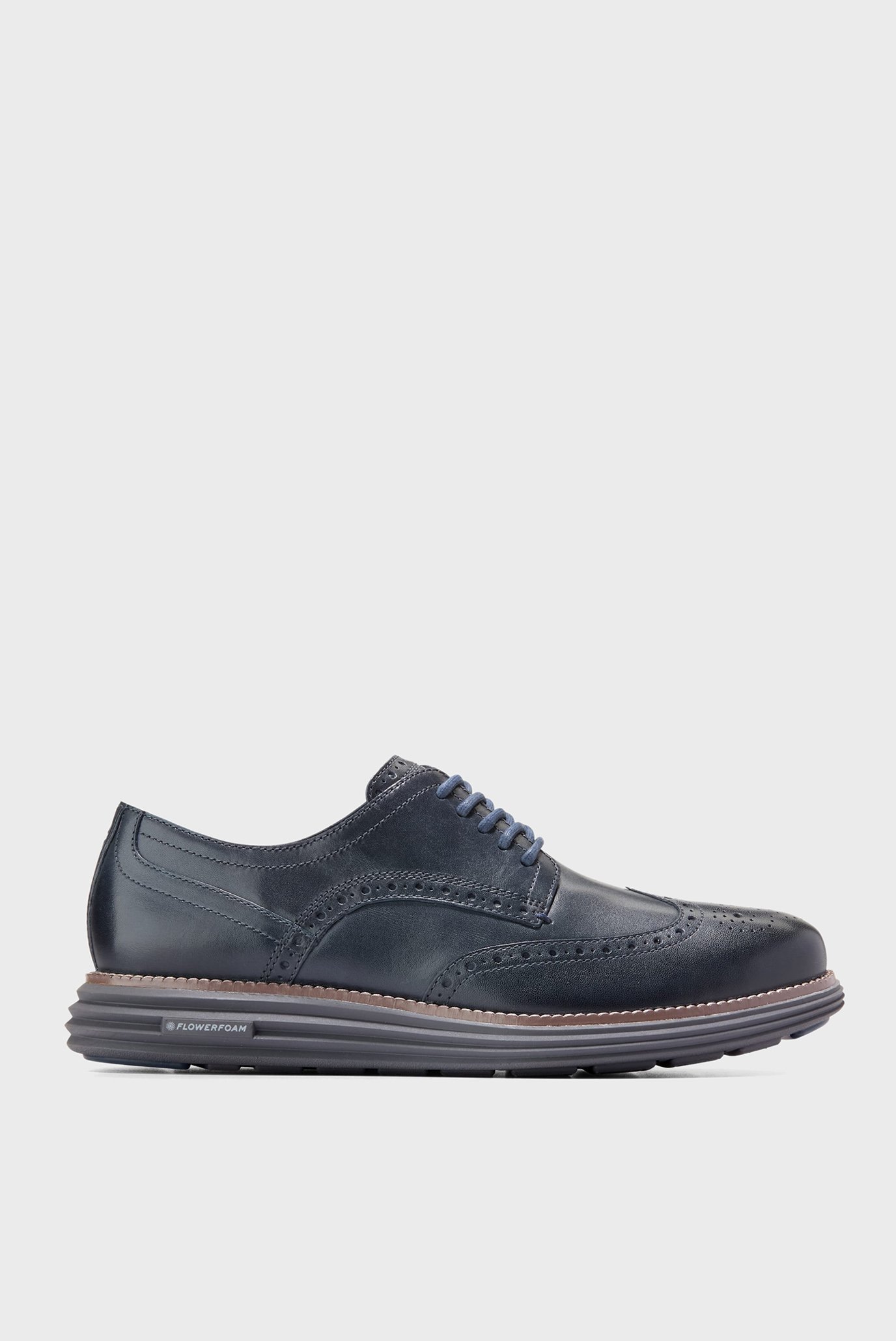 Чоловічі темно-сині шкіряні броги ØriginalGrand Remastered Wingtip Oxford 1