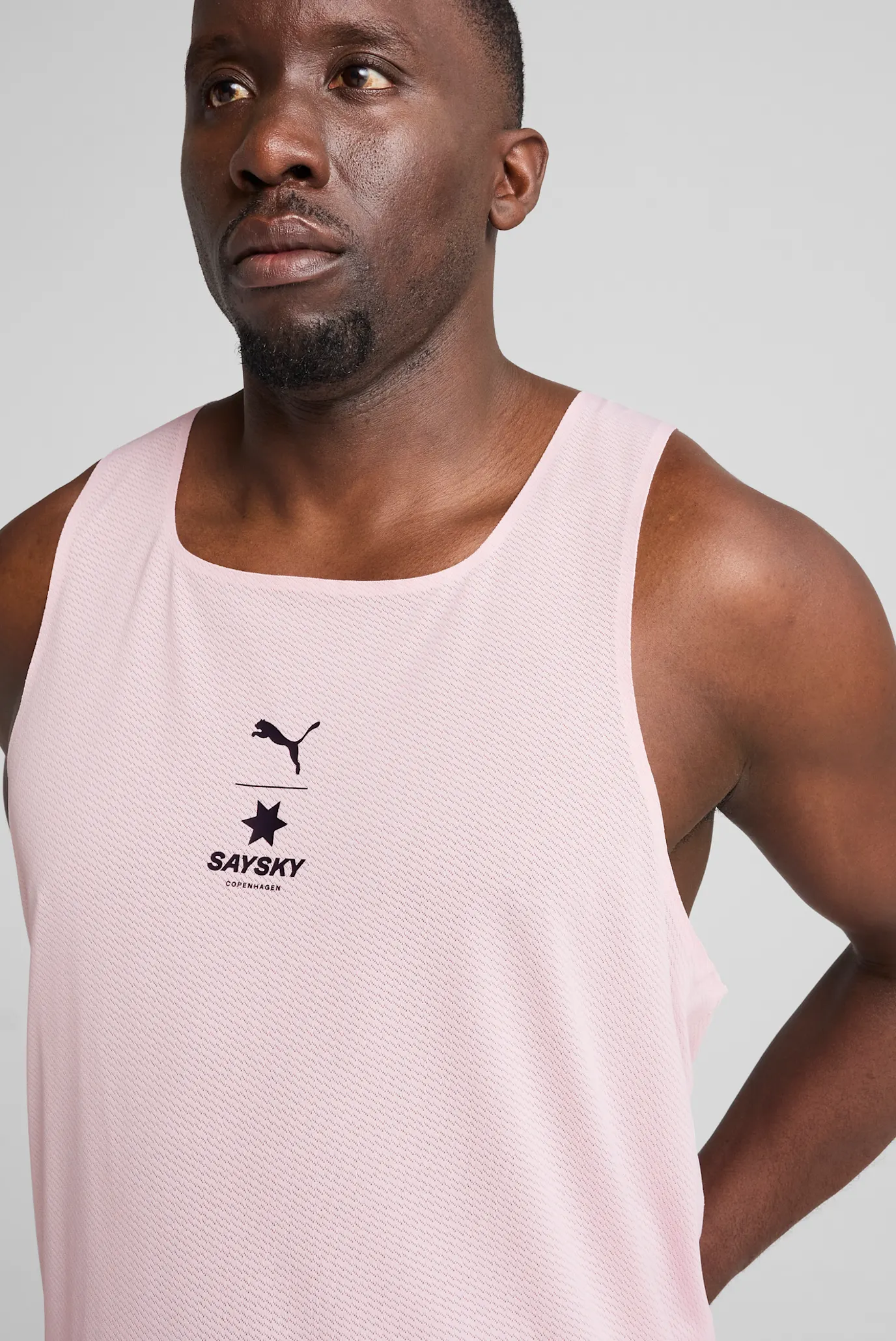 Мужская пудровая майка PUMA x SAYSKY Singlet Men 3