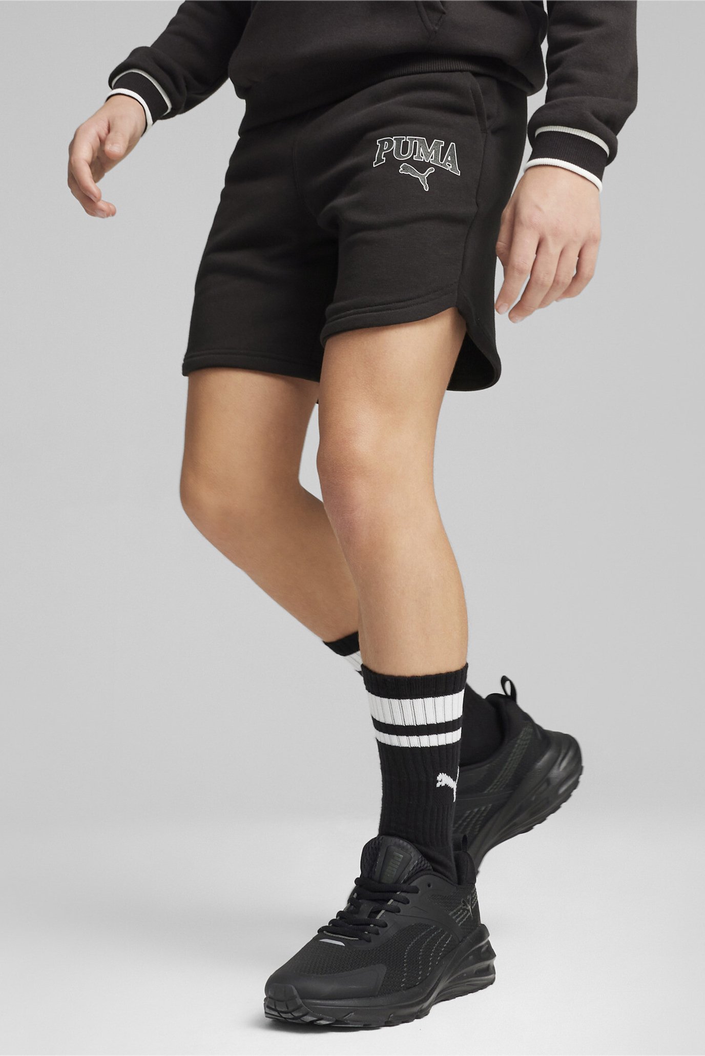 Детские черные шорты PUMA SQUAD Youth Shorts 1