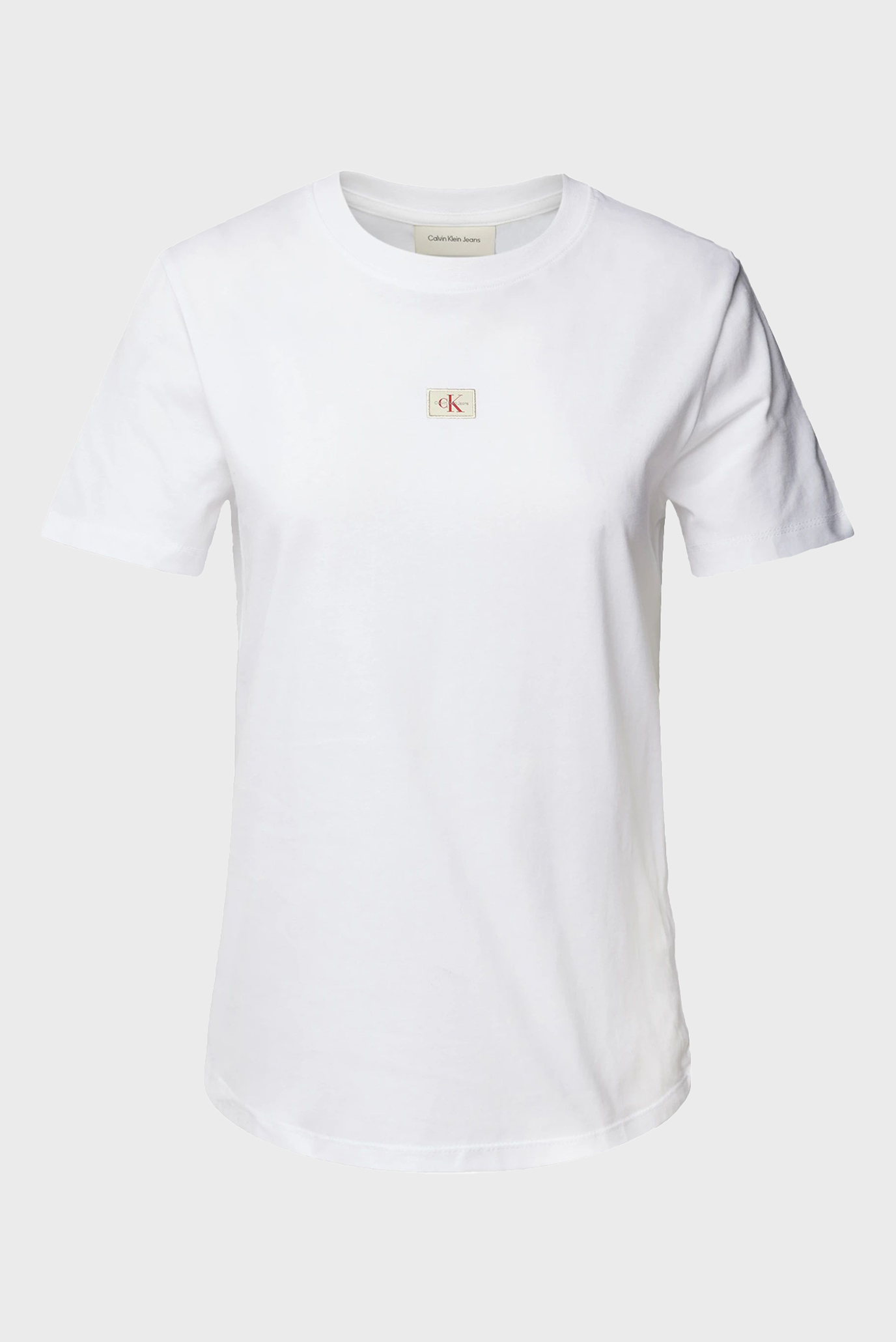 Жіноча біла футболка WOVEN LABEL REGULAR JERSEY TEE 1