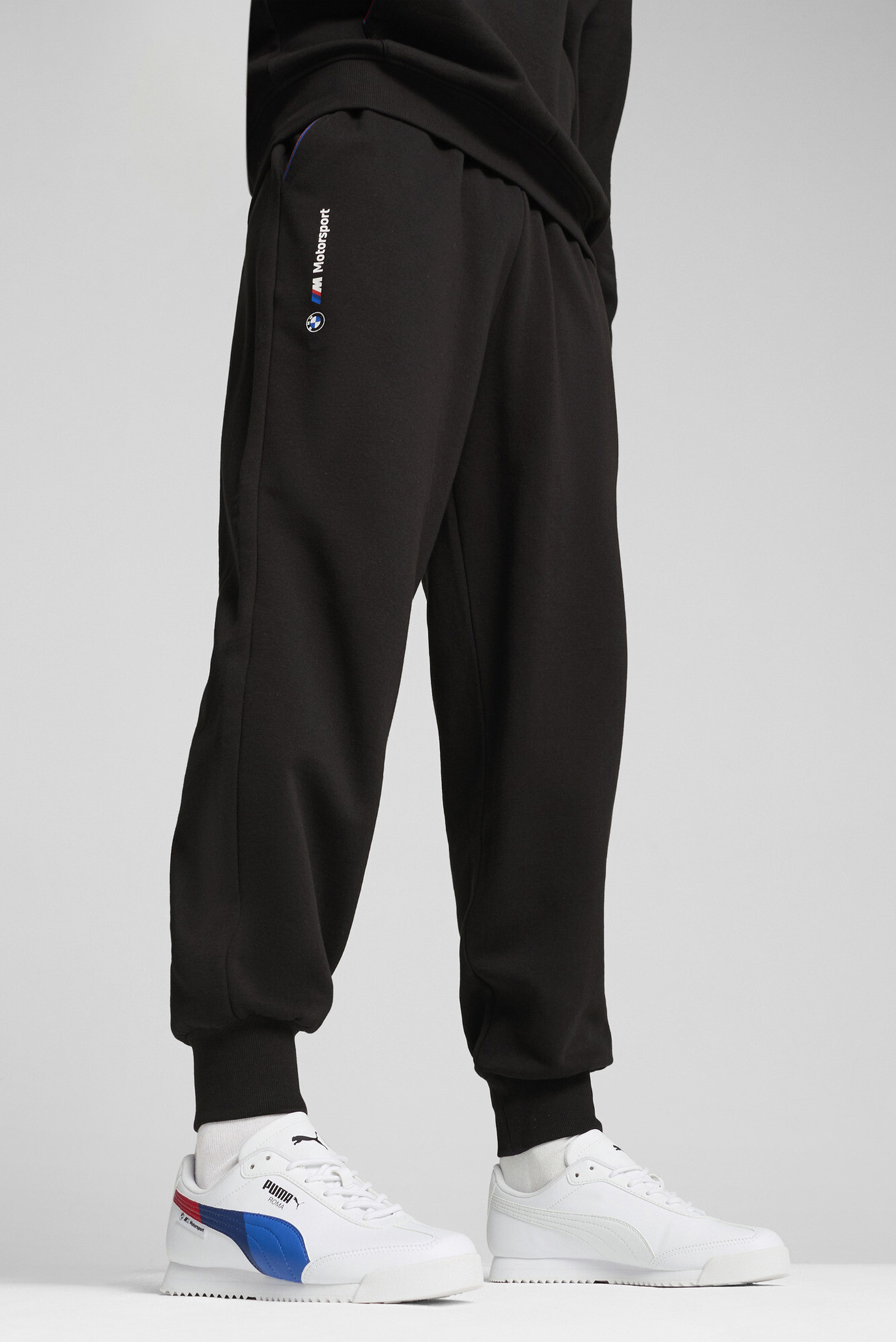 Мужские черные спортивные брюки BMW M Motorsport ESS+ Fleece Pants Men 1