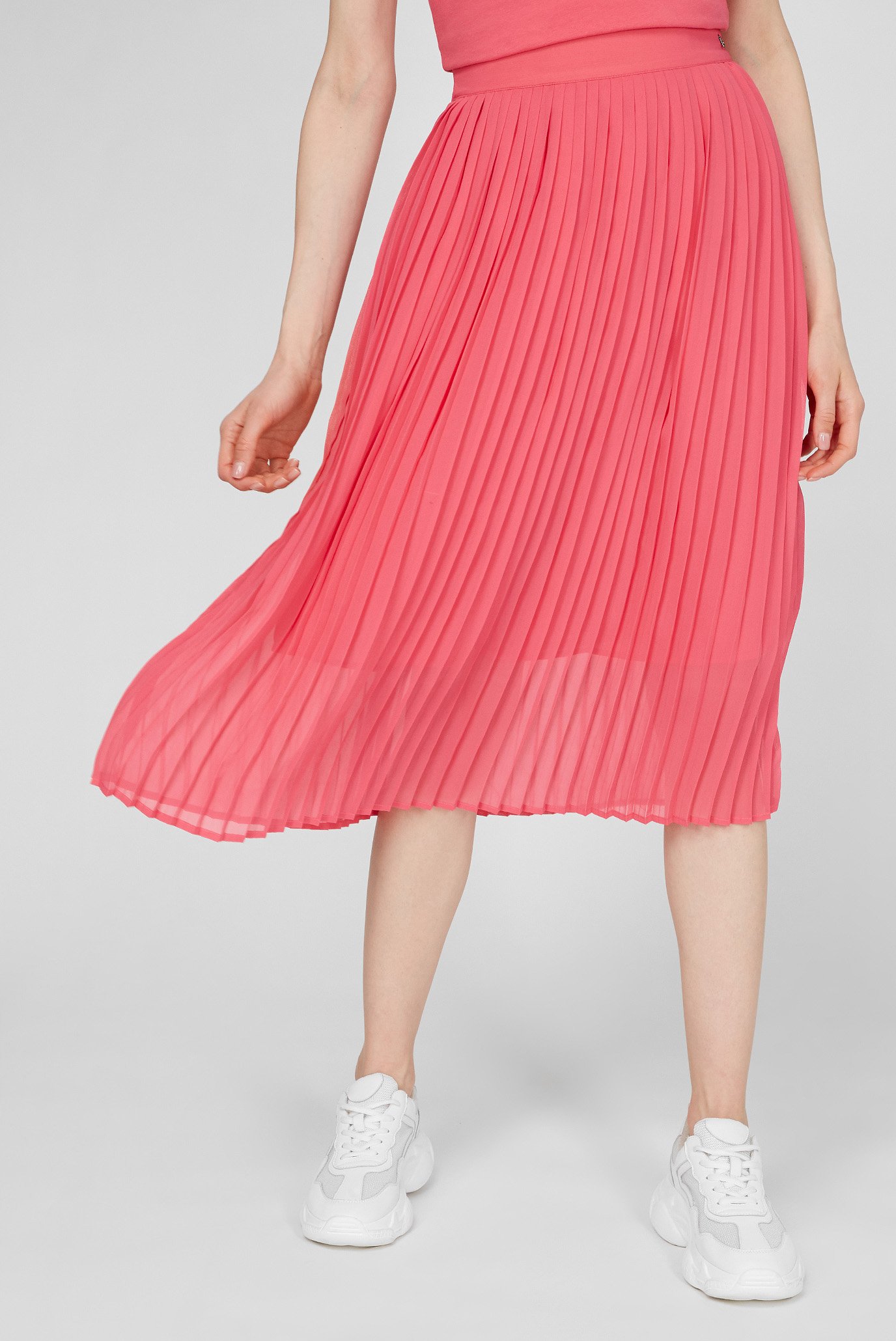 Женская розовая плиссированная юбка LOIS 1