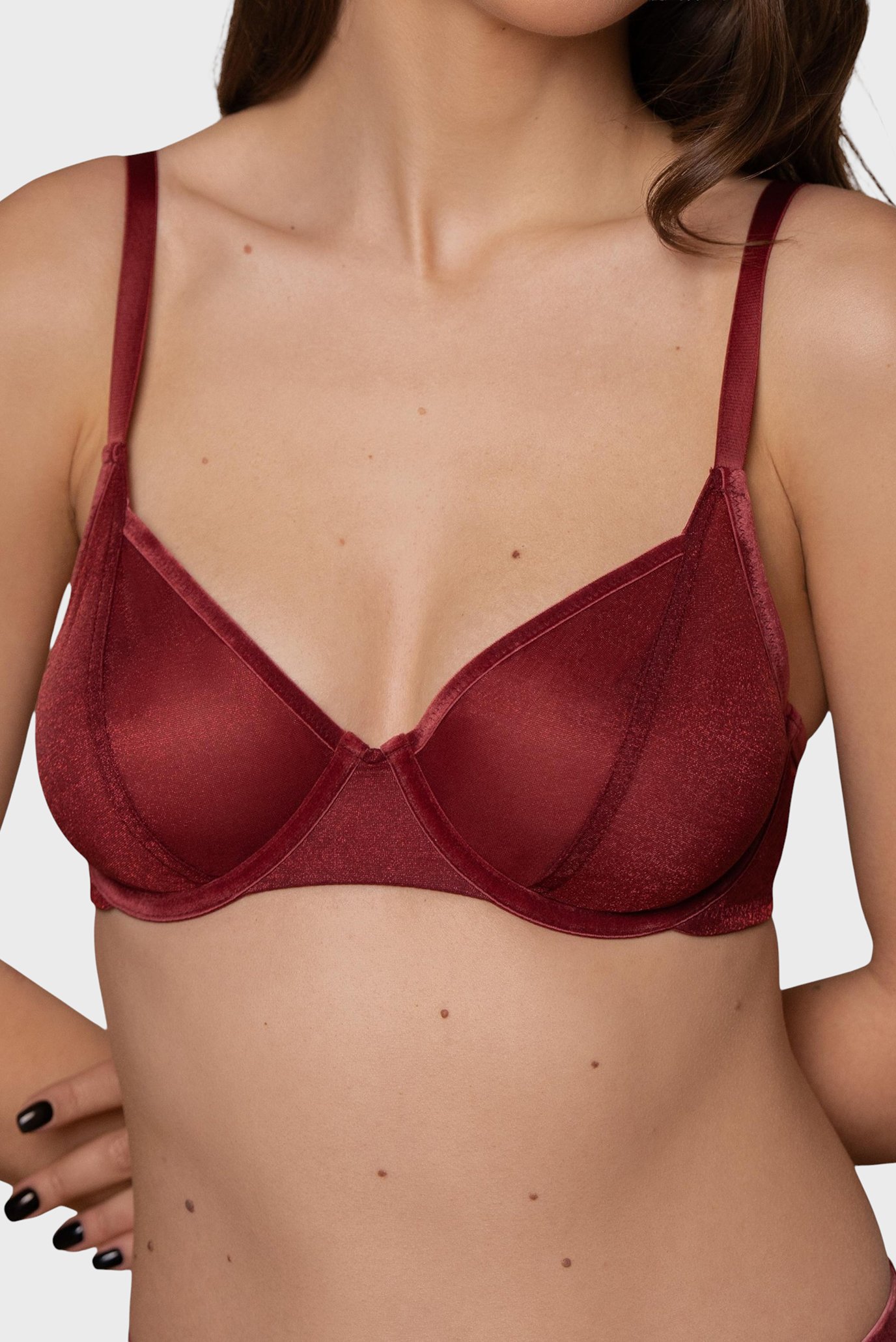 Женский бордовый бюстгальтер Бордовый 75B brabrabra SLZ27301377 Женский бордовый бюстгальтер Бордовый 75B brabrabra SLZ27301377