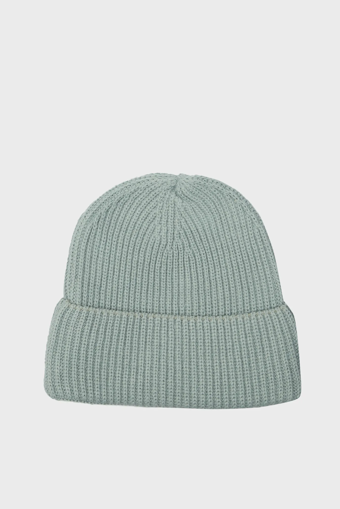 Дитяча зелена шапка MONOGRAM RIB BEANIE 2