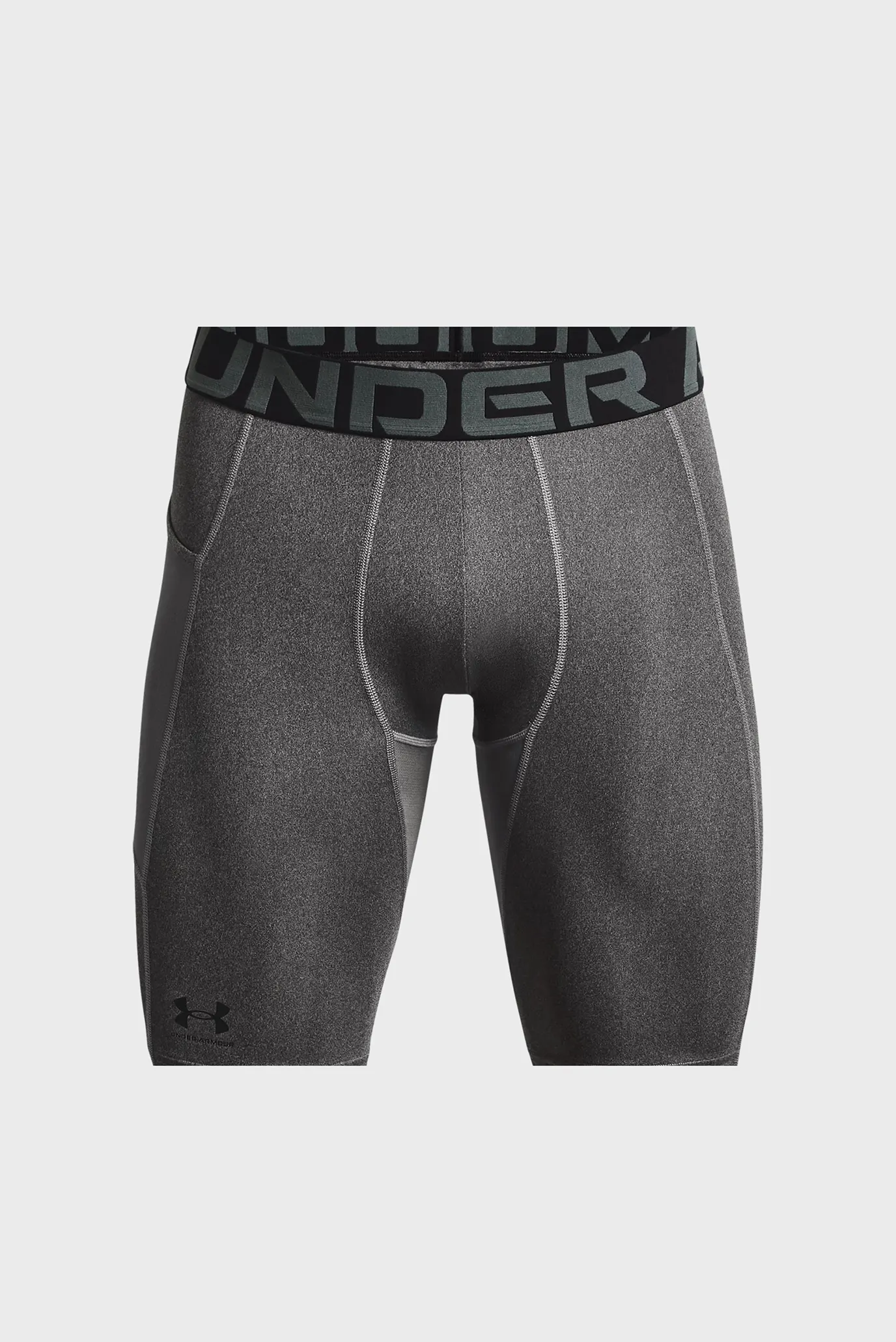 Чоловічі сірі тайтси UA HG Armour Lng Shorts 5