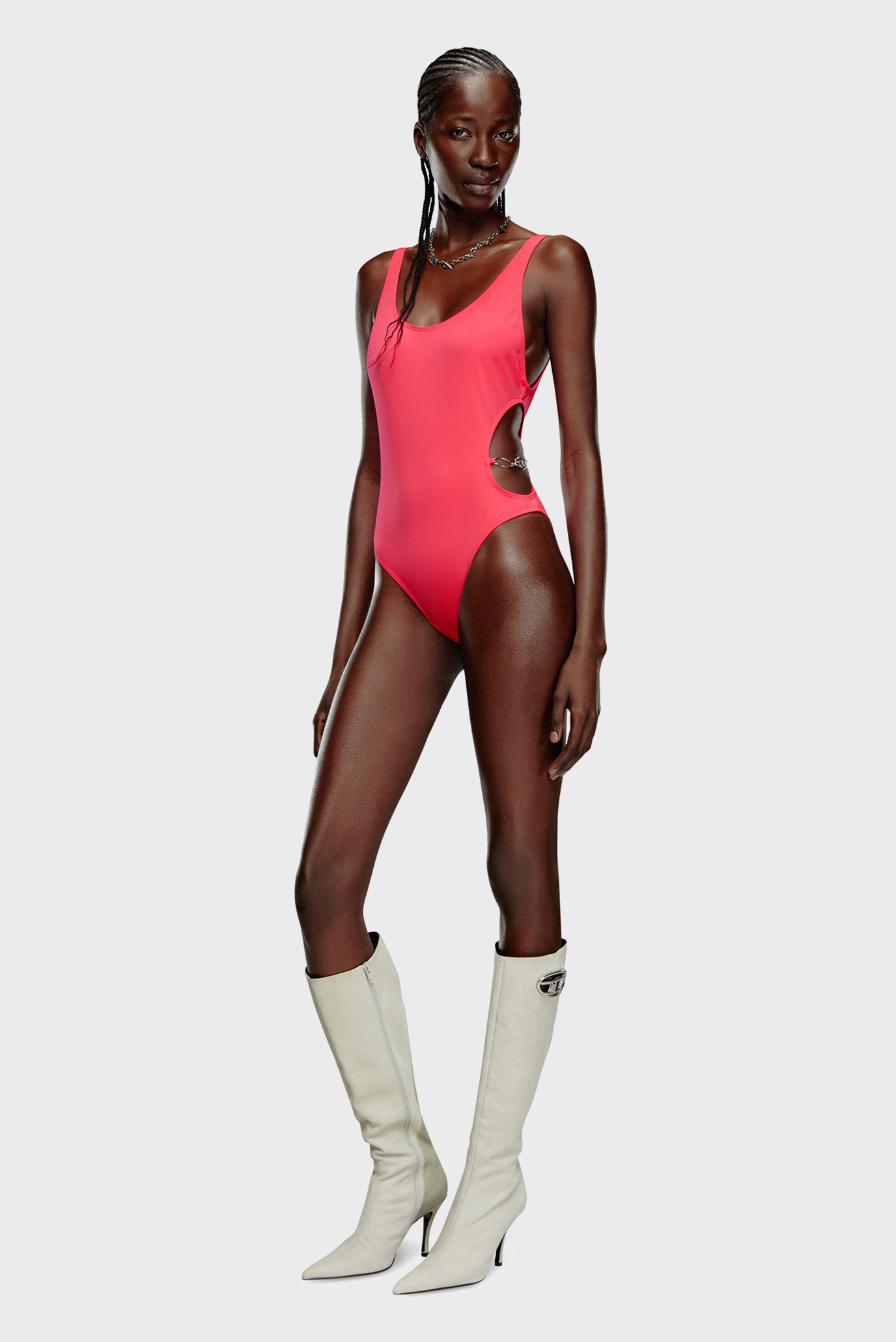 Женский розовый купальник BFSW-PAMELA-O INTERO Diesel A13229