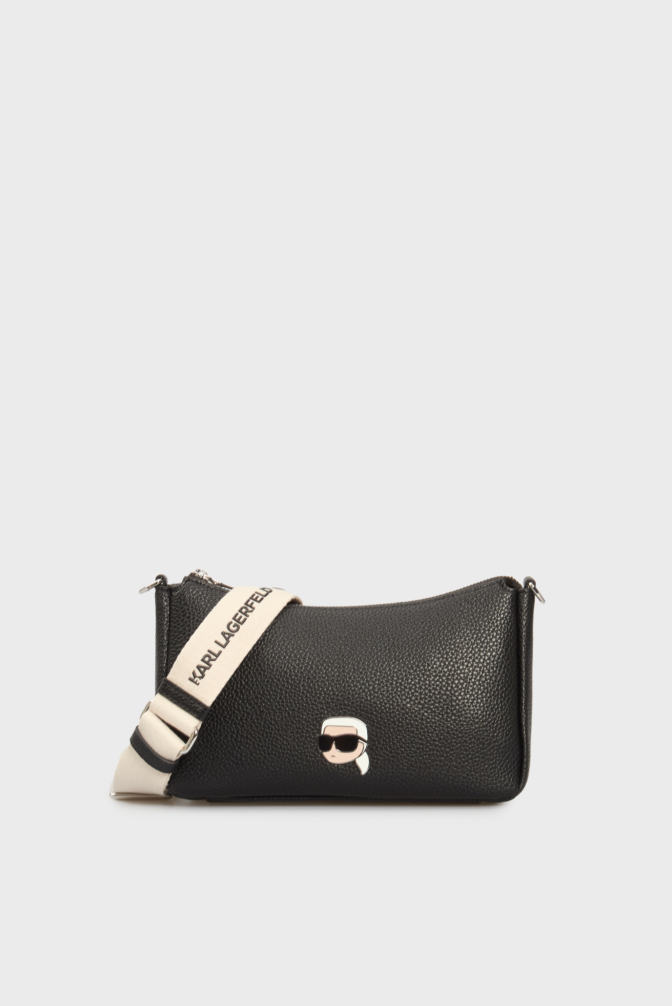Женская черная сумка IKON PEBBLE SM SHOULDERBAG Черный ONESIZE Karl Lagerfeld A2W30106 Женская черная сумка IKON PEBBLE SM SHOULDERBAG Черный ONESIZE Karl Lagerfeld A2W30106
