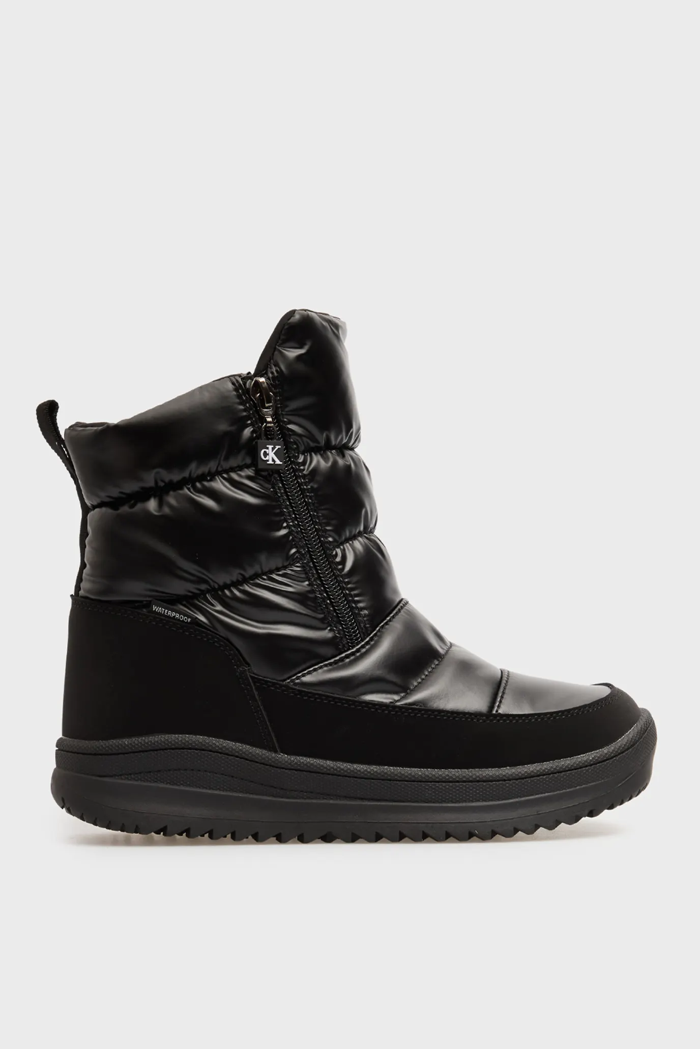 Детские черные дутики SNOW 1