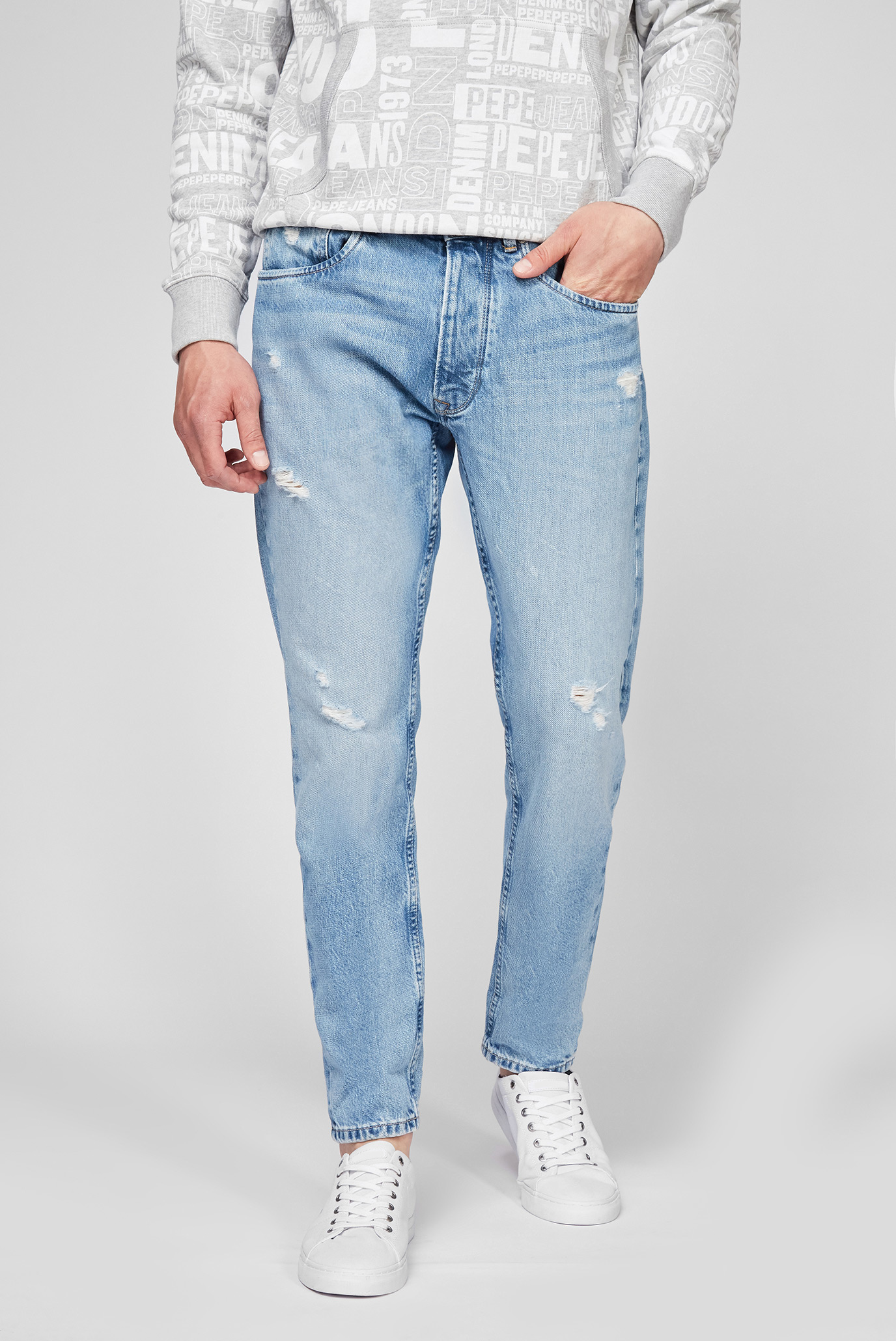 Чоловічі блакитні джинси CALLEN CROP 1