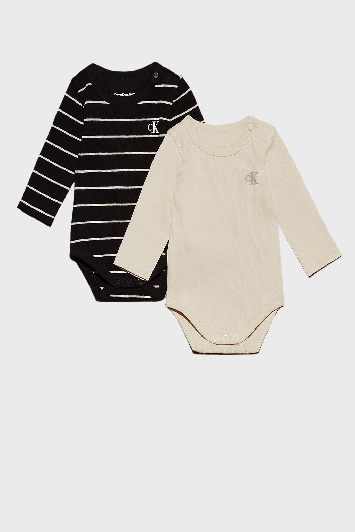 Детское боди (2 шт) RIB STRIPE LS BODY SET 1