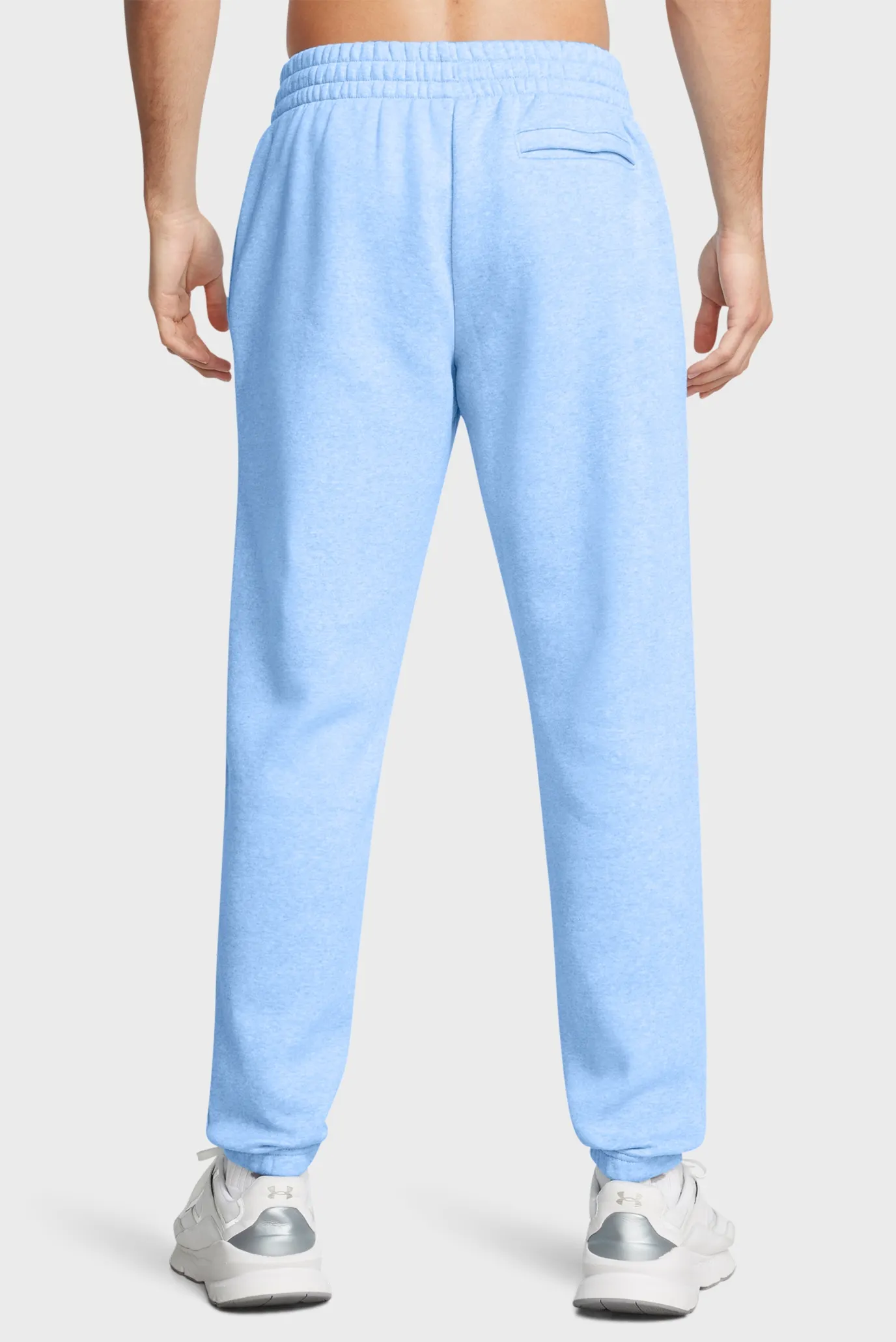 Чоловічі блакитні спортивні штани UA Essential Fleece Jogger 3