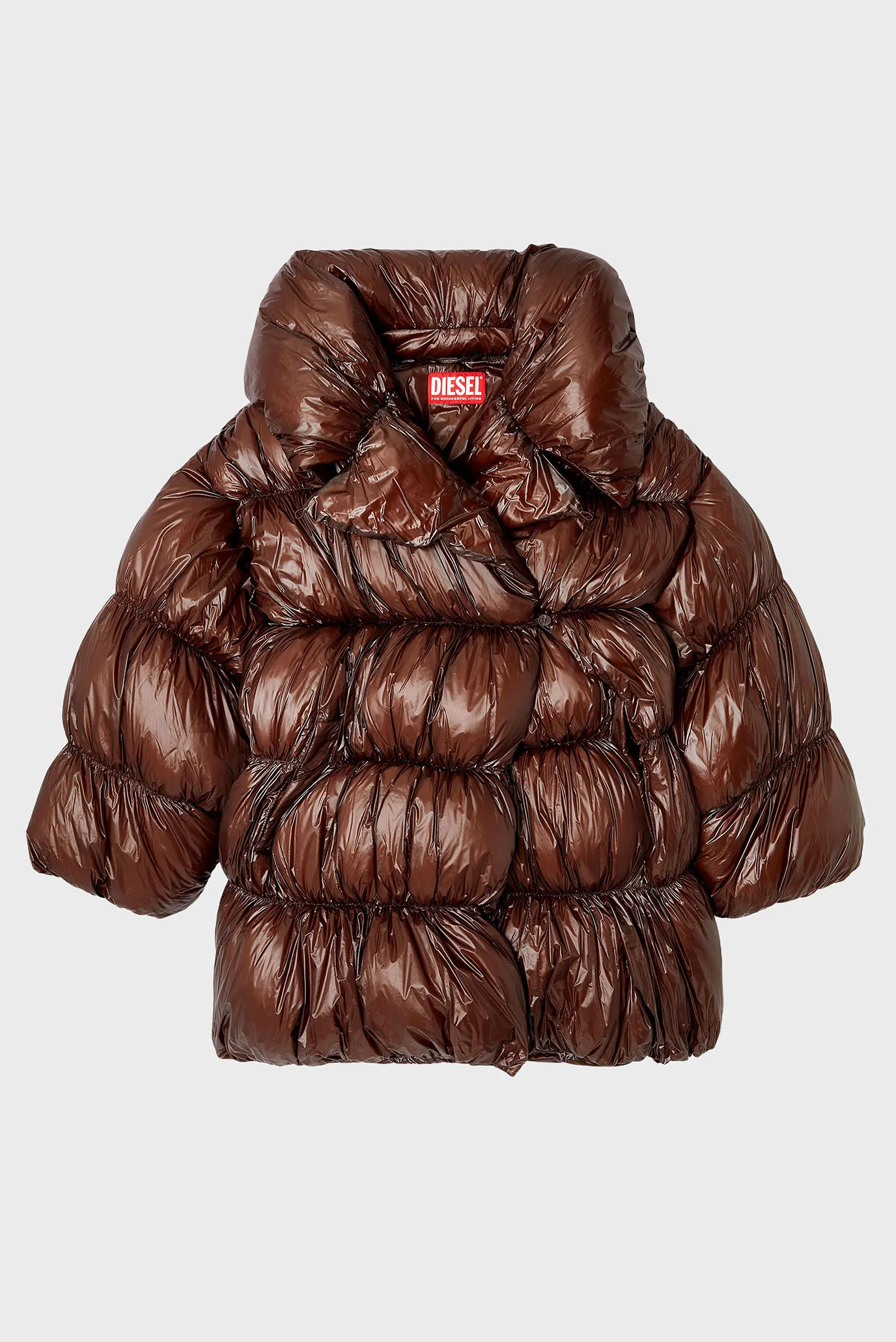 Коричневый пуховик W-INONA (унисекс) Diesel A18396 0DEBT — MD-Fashion