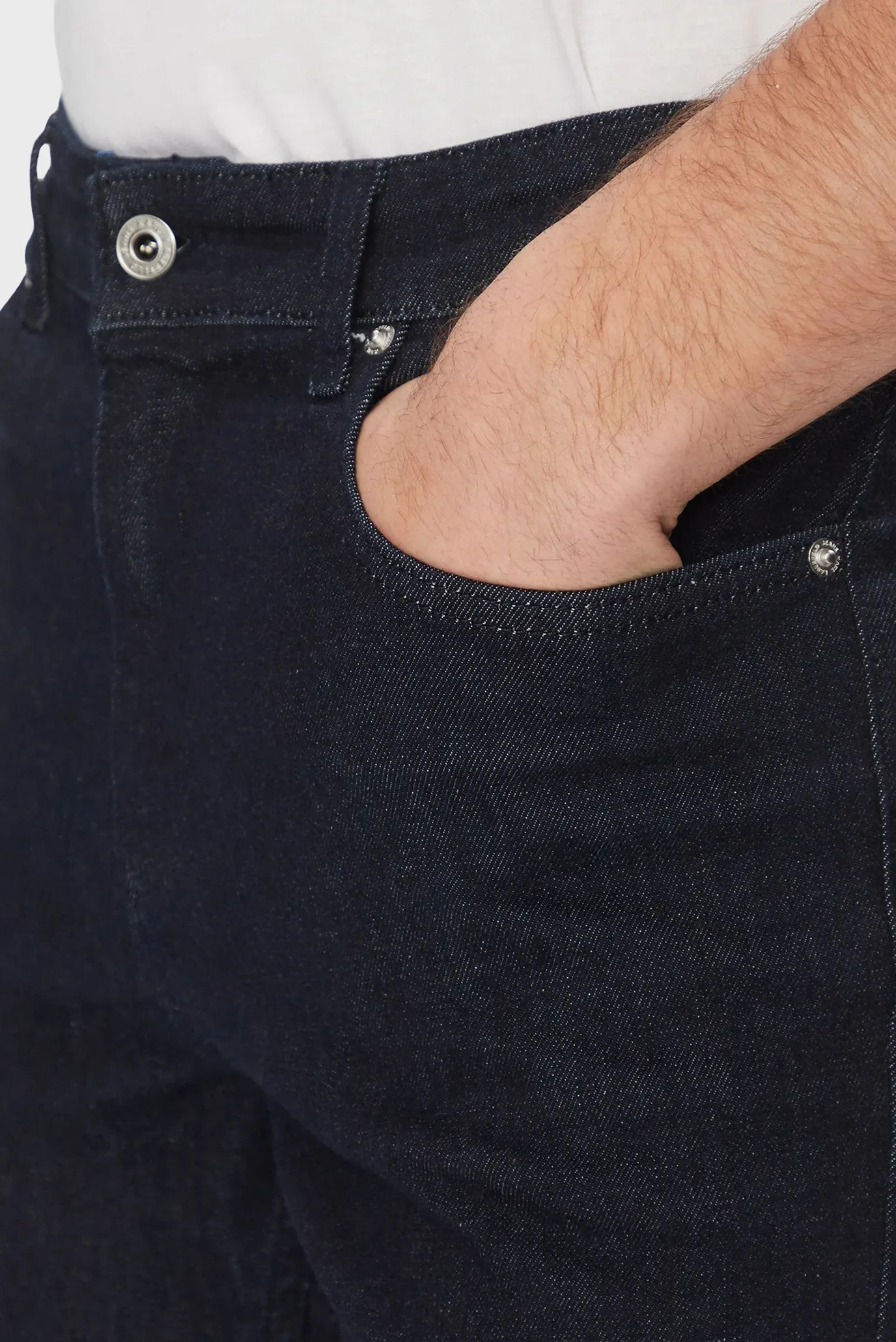 Мужские темно-синие джинсы slim denim 4