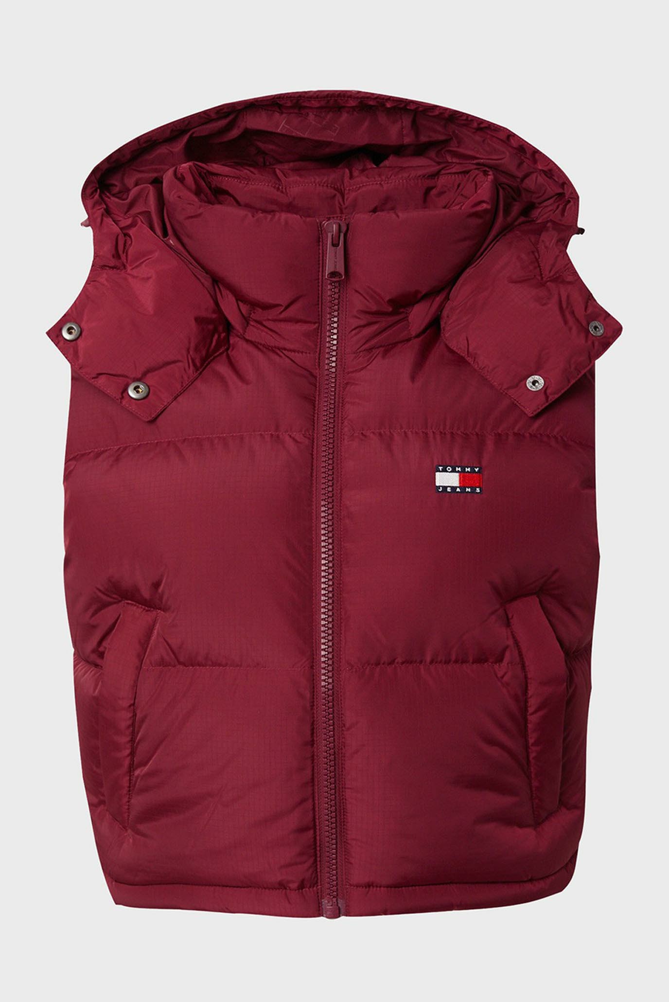 Женский бордовый пуховой жилет TJW CRP ALASKA PUFFER VEST 1