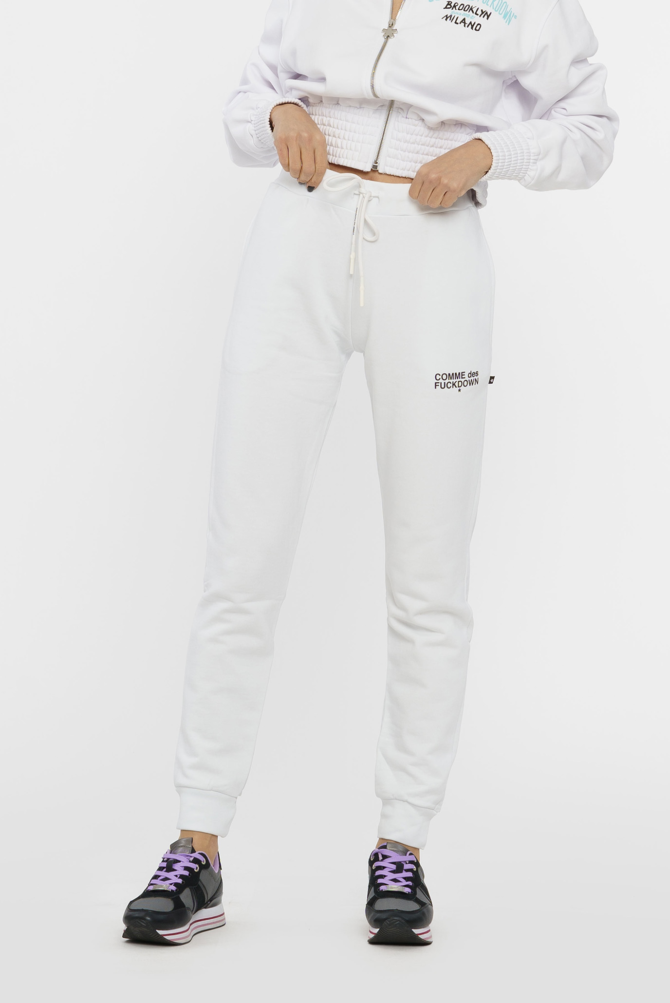 Женские белые спортивные брюки 1