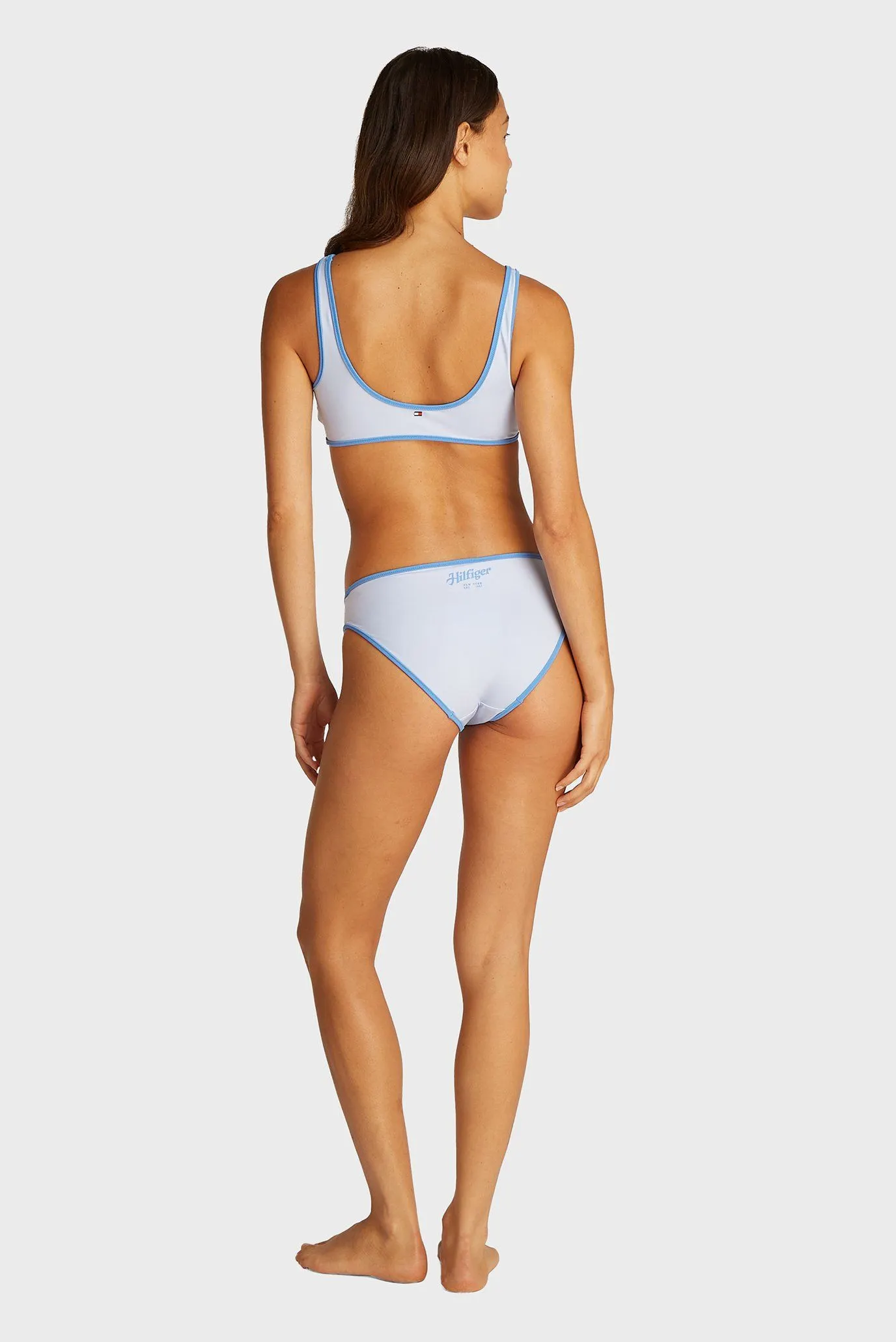 Жіночі блакитні трусики від купальника CLASSIC BIKINI LOGO 3