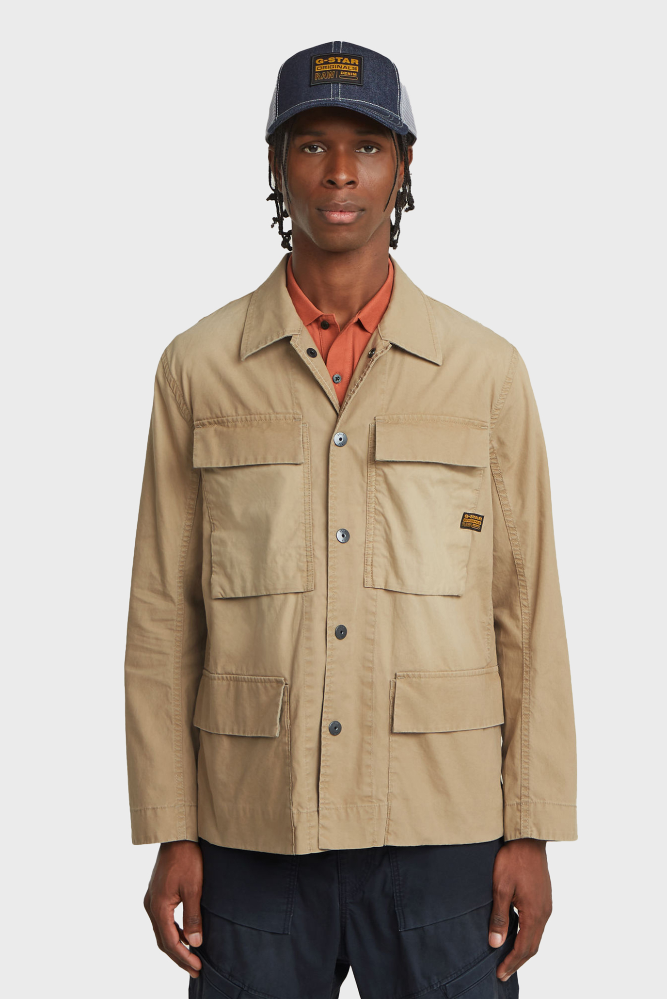 Мужская бежевая куртка 4 pkt overshirt Бежевый S G-Star RAW D26429,D387 Мужская бежевая куртка 4 pkt overshirt Бежевый S G-Star RAW D26429,D387