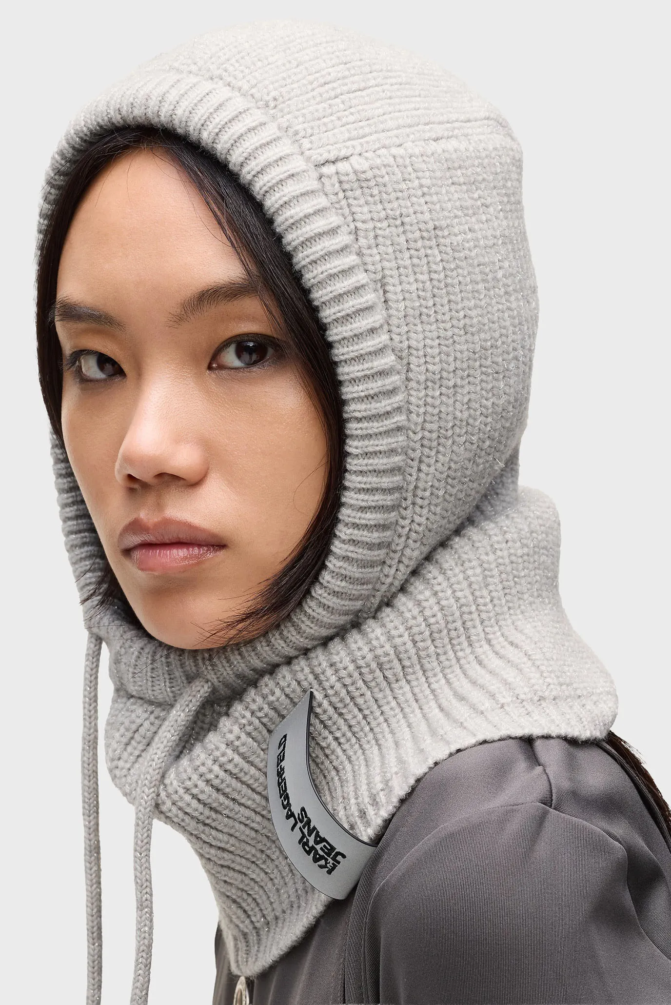 Женская серая балаклава lurex 2