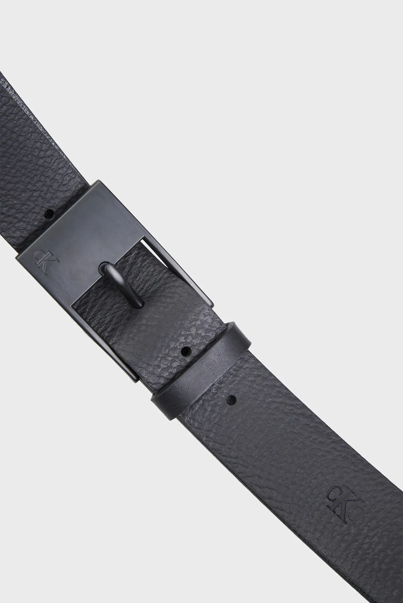 Чоловічий чорний шкіряний ремінь CLASSIC 2