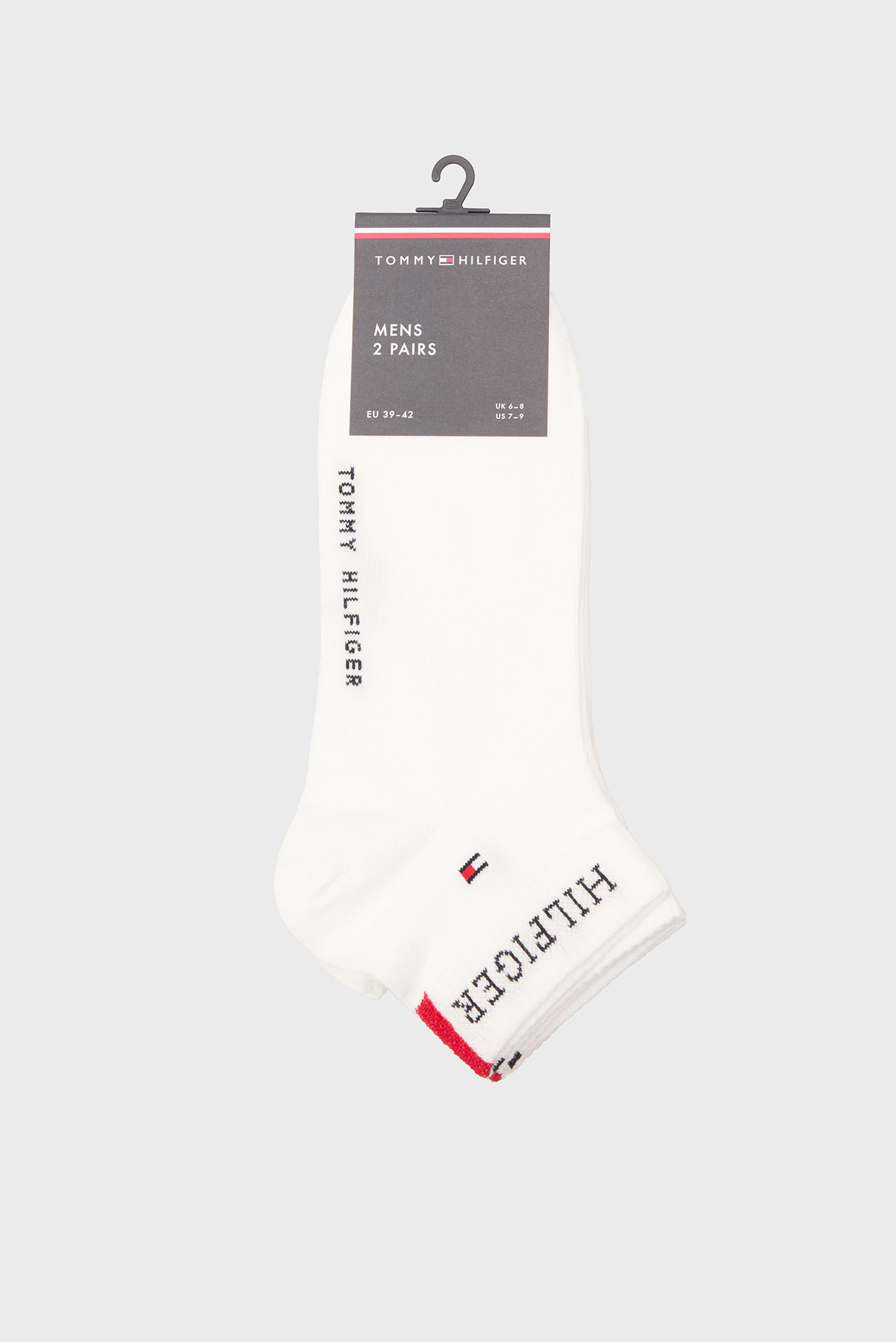 Мужские белые носки (2 пары) QUARTER Белый 43-46 Tommy Hilfiger 701232466 Мужские белые носки (2 пары) QUARTER Белый 43-46 Tommy Hilfiger 701232466
