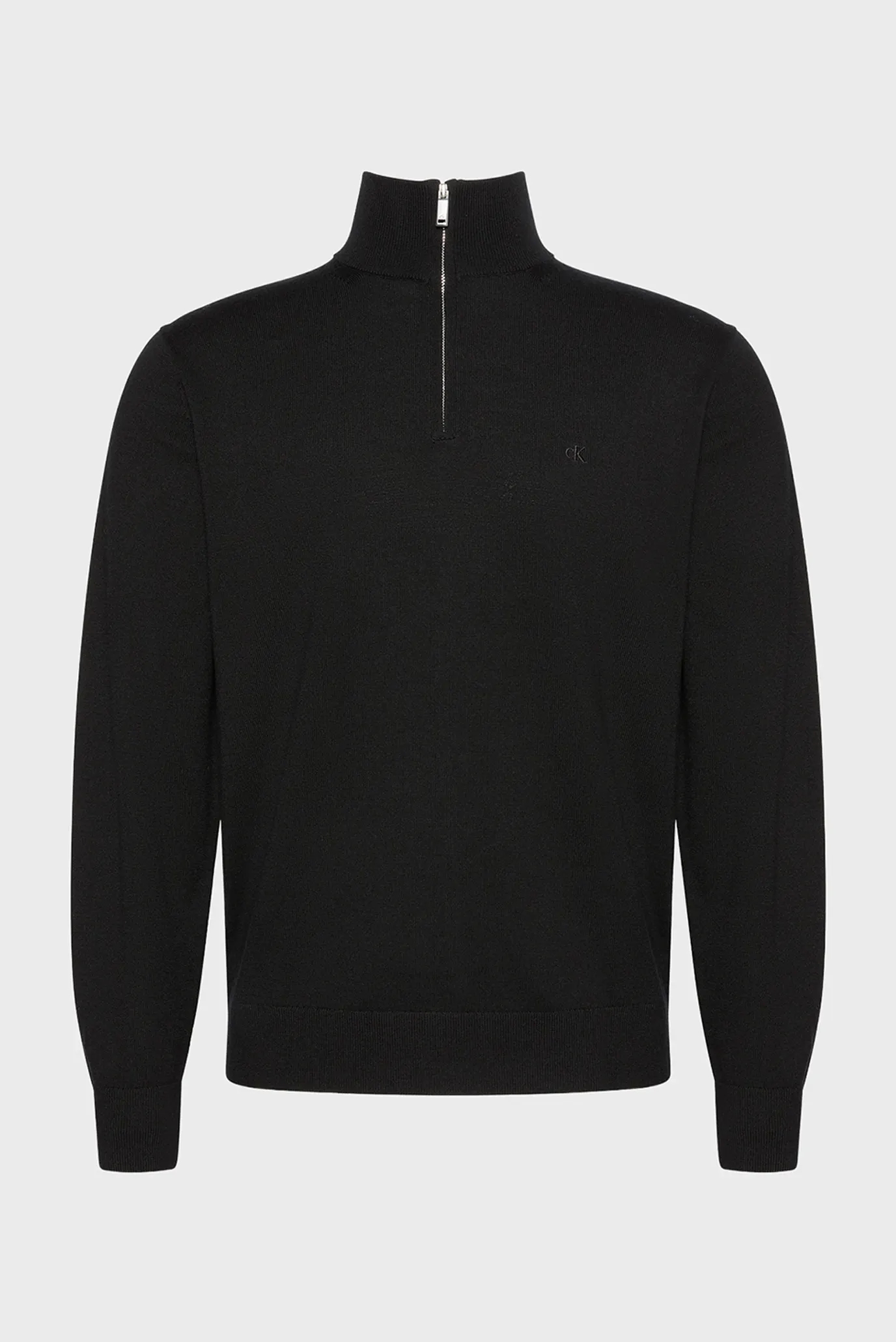 Мужская черная шерстяная кофта LS MERINO QZ 6