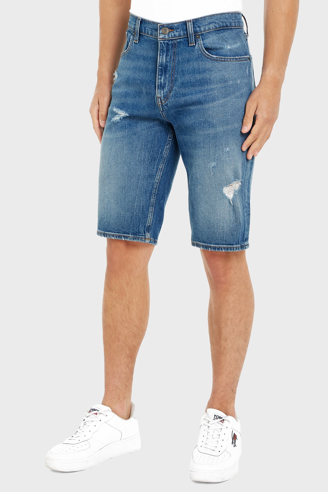 Мужские синие джинсовые шорты RYAN Синий 32 Tommy Jeans DM0DM19453 Мужские синие джинсовые шорты RYAN Синий 32 Tommy Jeans DM0DM19453