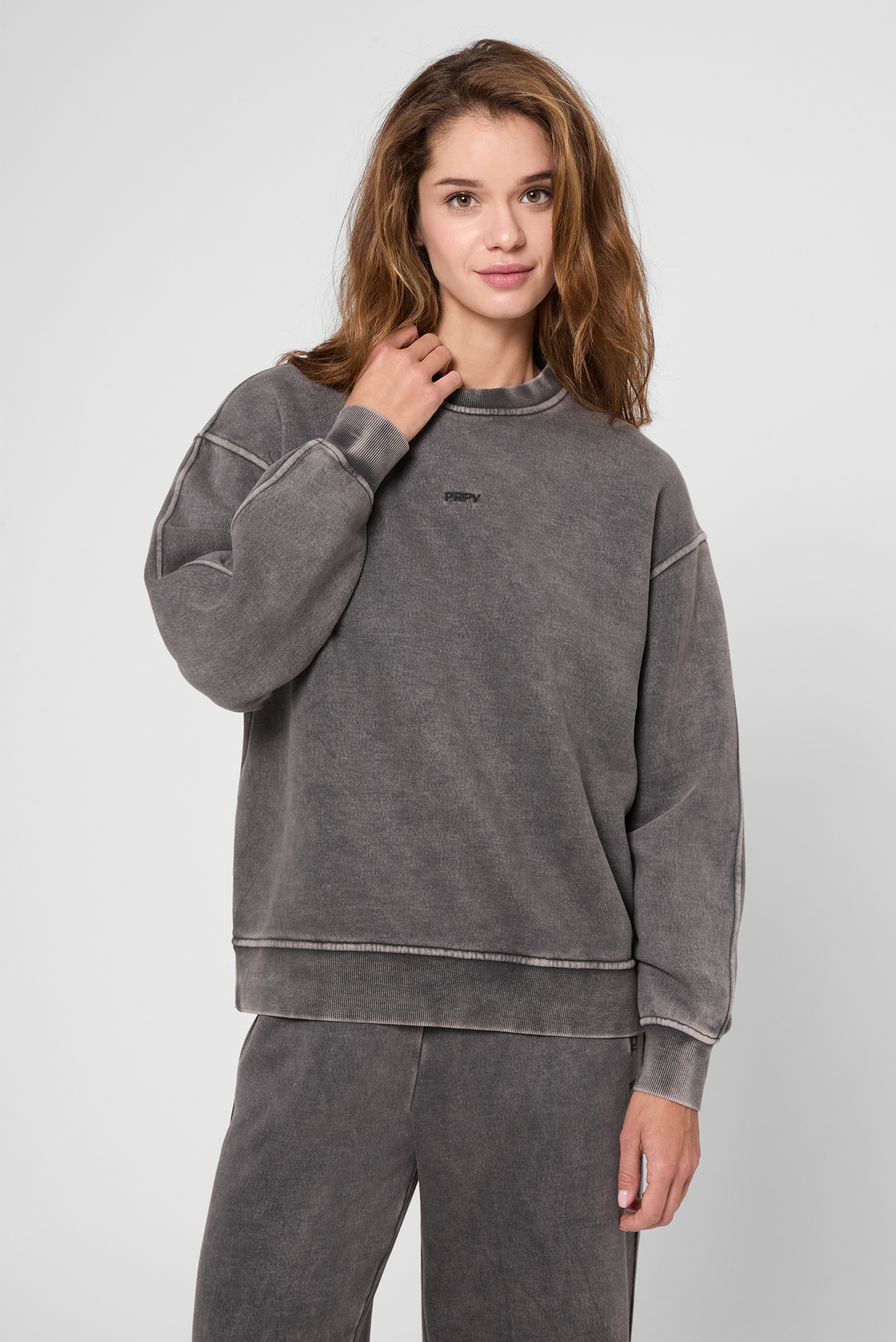 Женский серый свитшот Серый L PRPY PWSPSWEHZE0061