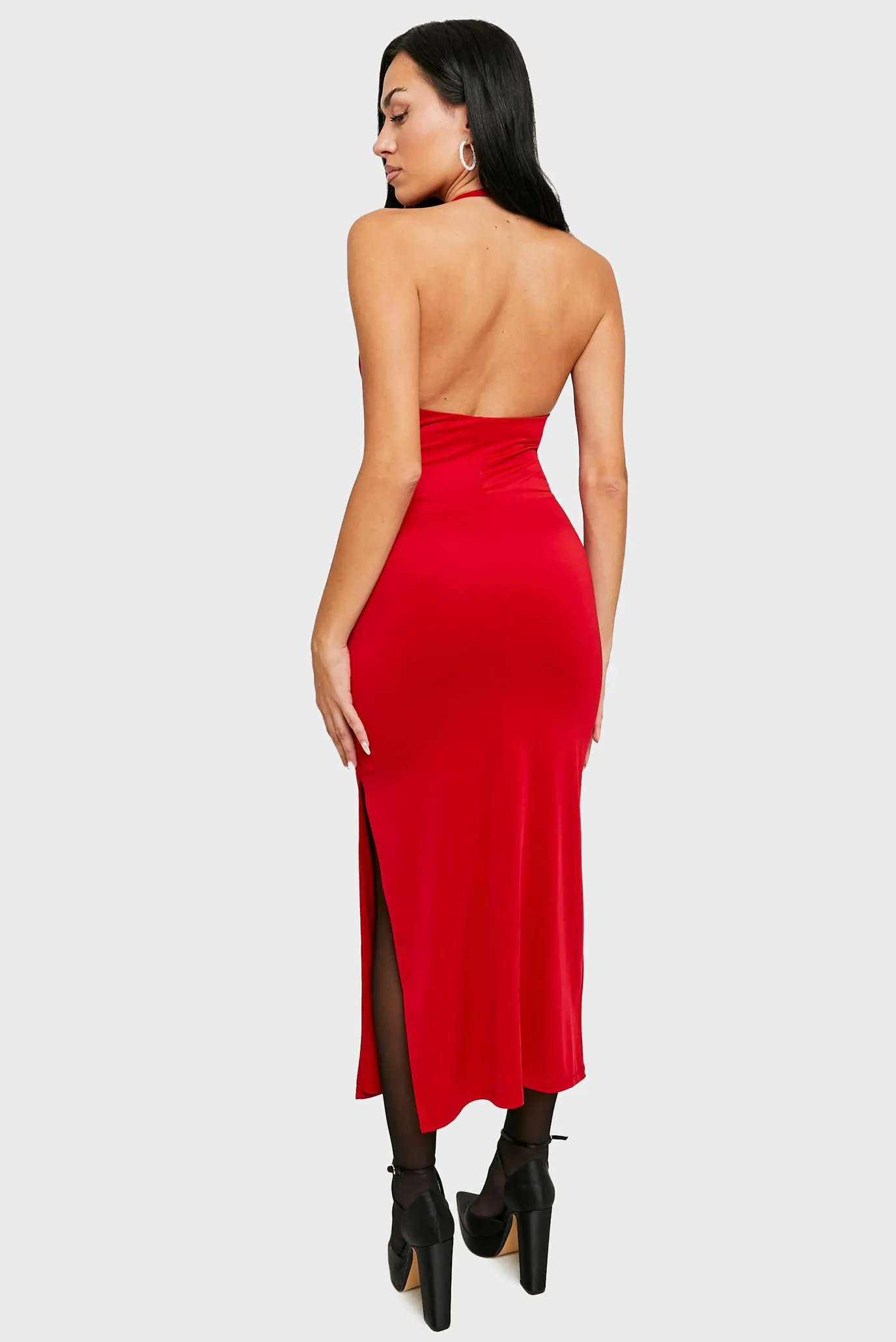 Жіноча червона сукня 2