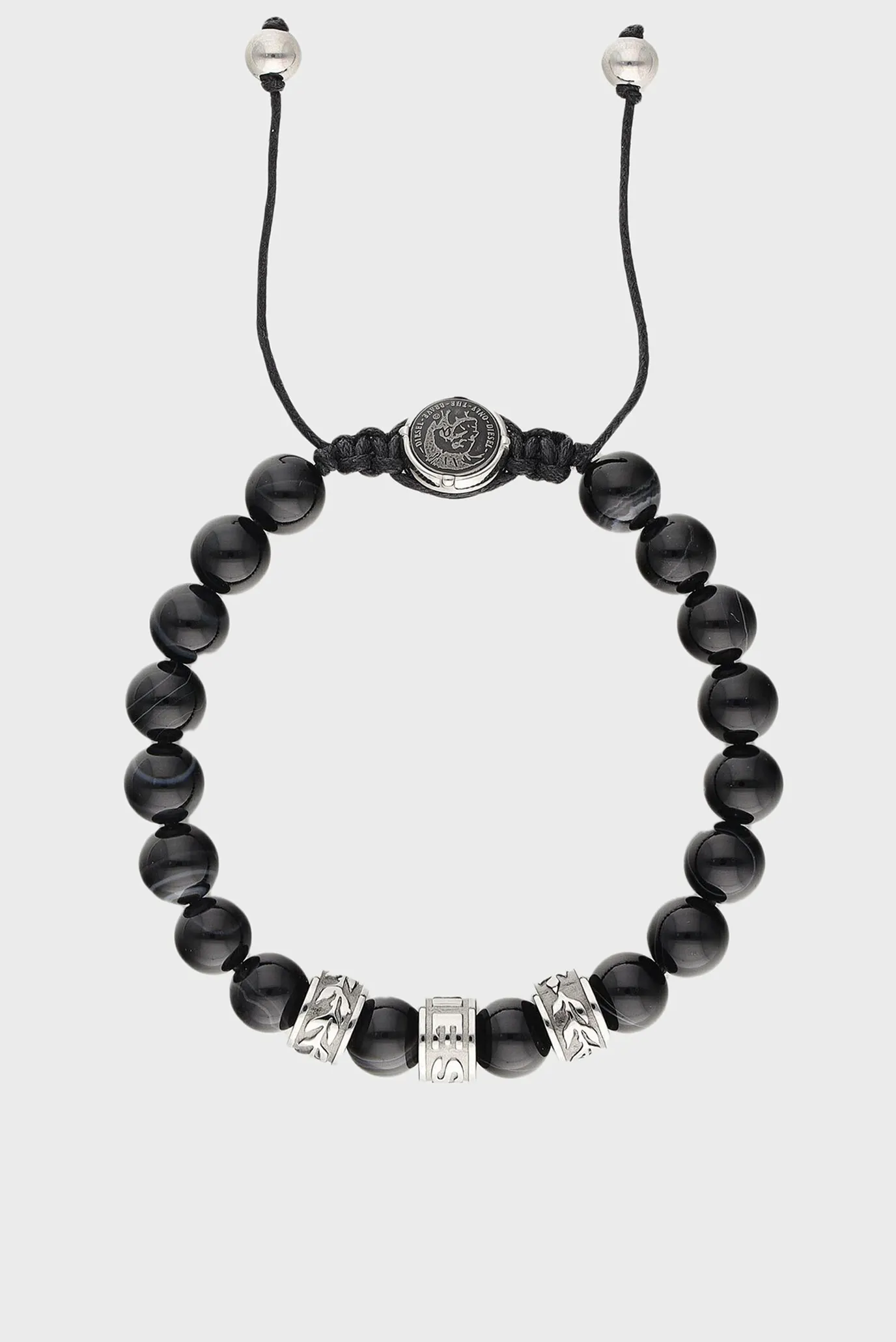 Чоловічий чорний браслет BEADS 3