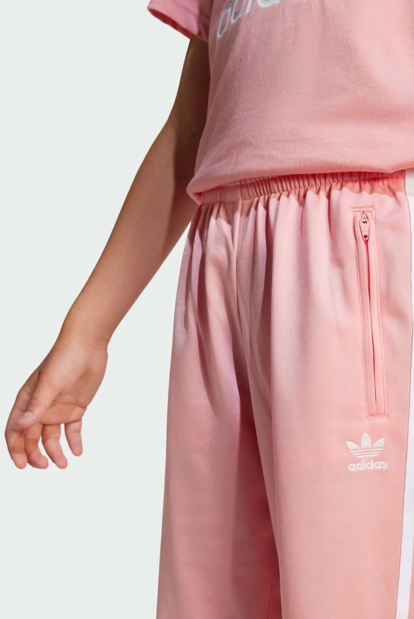 Детские розовые спортивные брюки Adicolor Firebird Kids 4