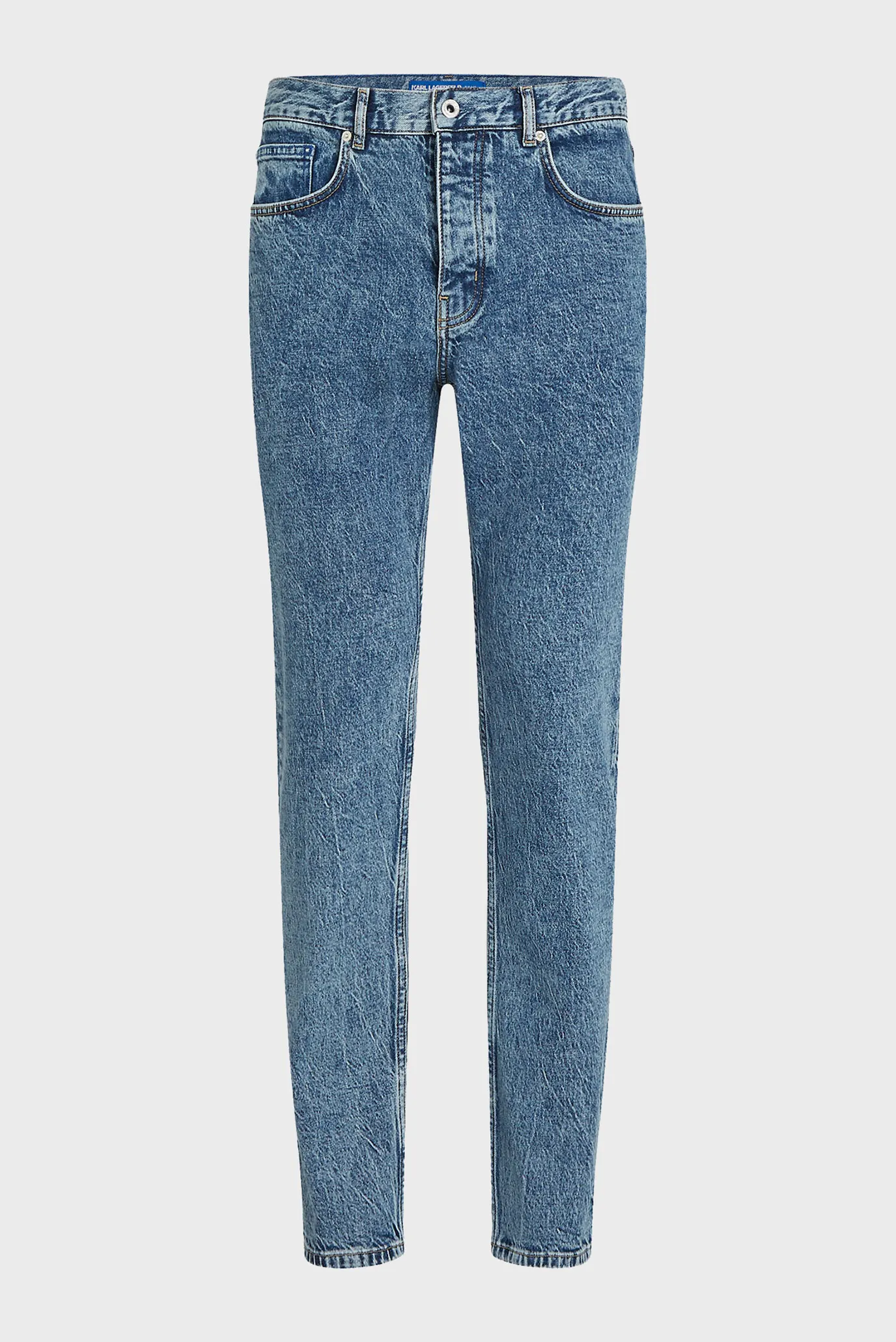 Мужские голубые джинсы tapered denim 5