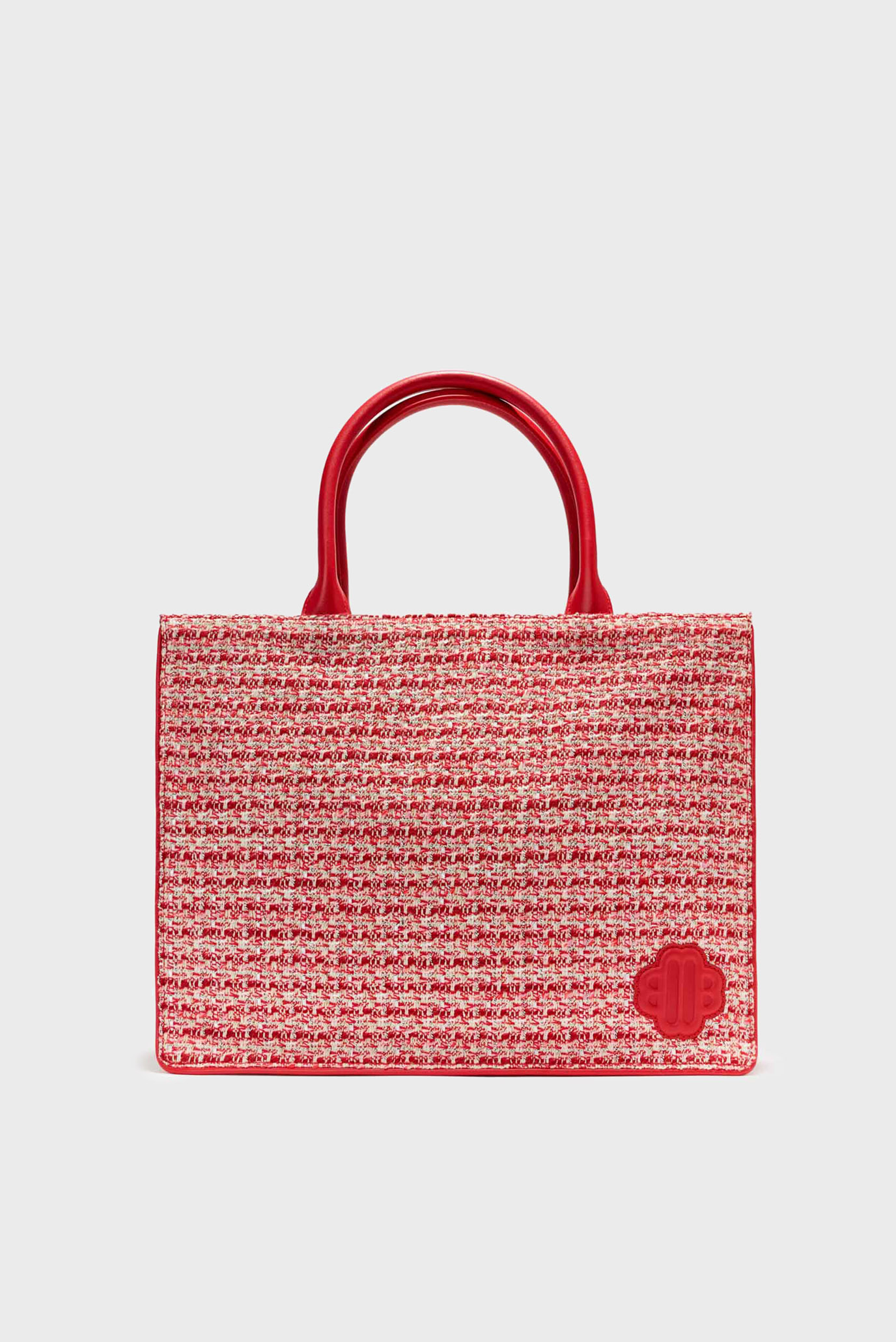 Женская красная твидовая сумка 1