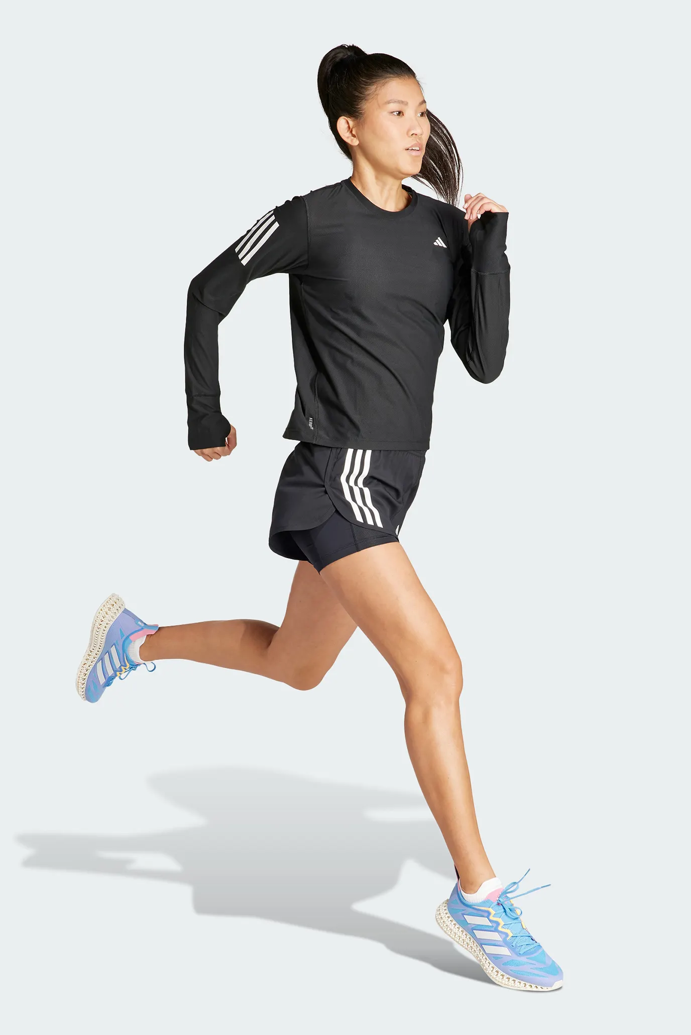 Жіночий чорний лонгслів Own The Run 2