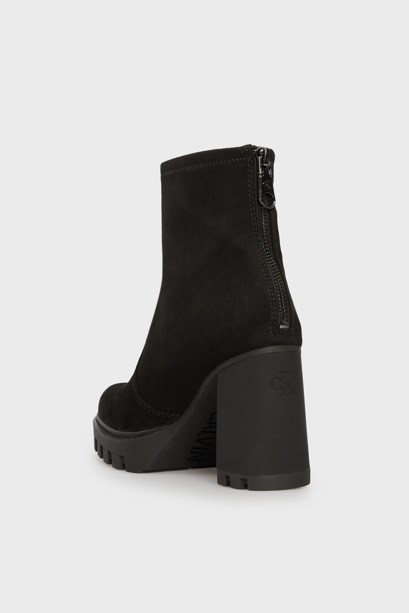 Женские черные ботильоны HEEL PLATFORM ZIP BOOT SS 5