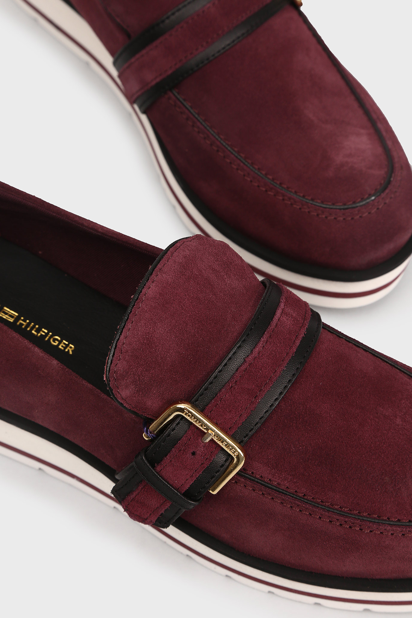 Женские замшевые лоферы на платформе Tommy Hilfiger ...