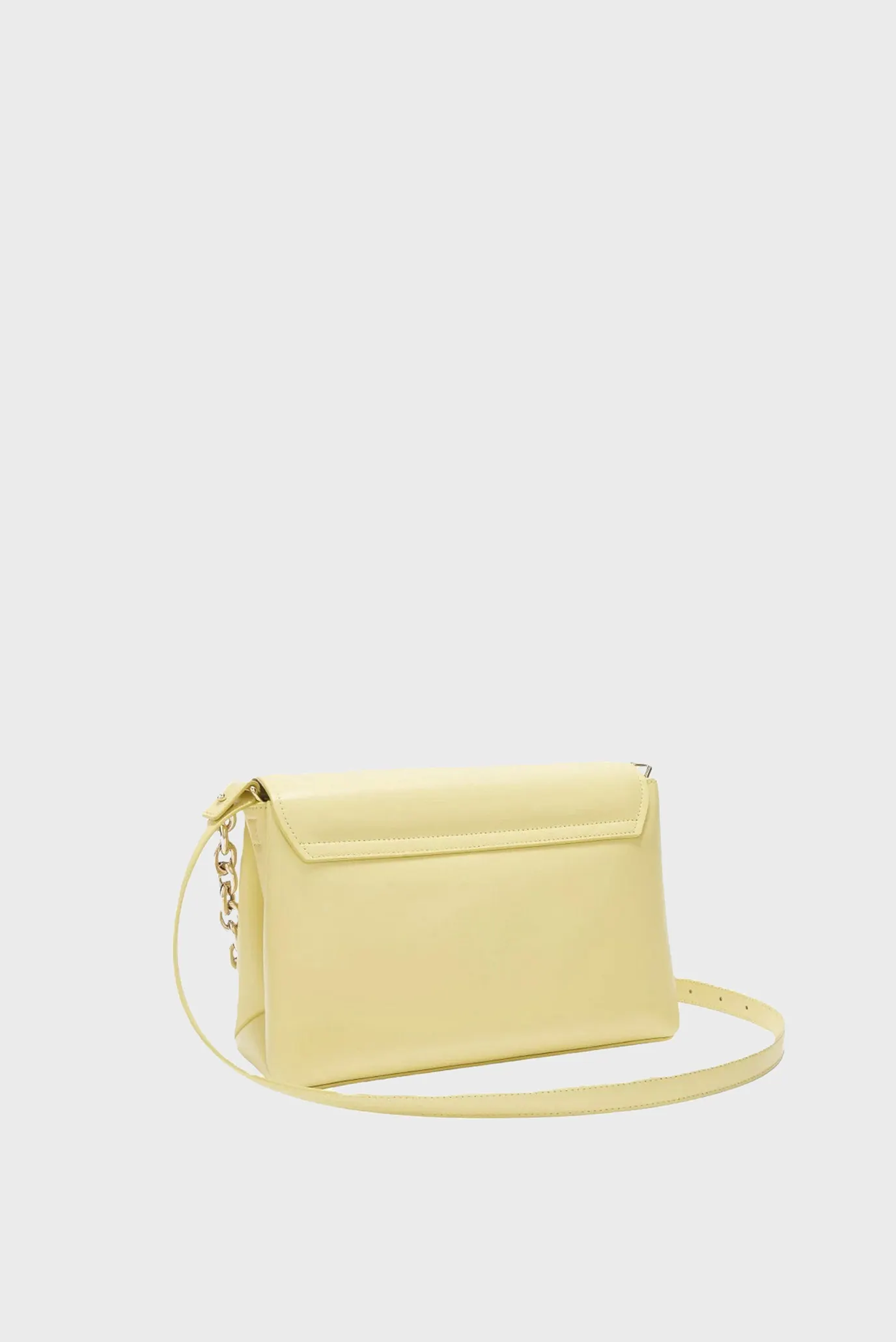 Женская желтая кожаная сумка 3